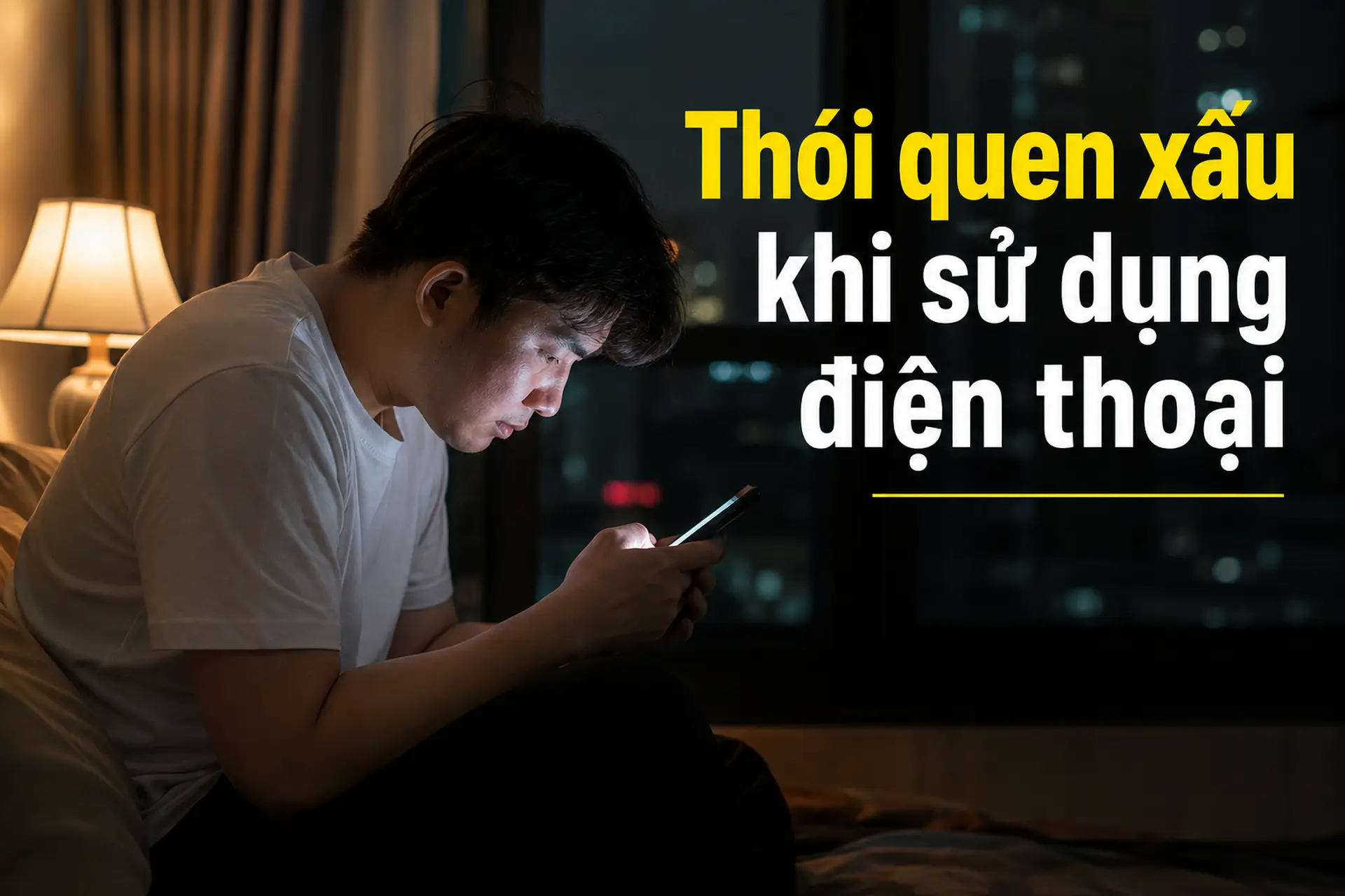 Thói quen xấu khi sử dụng điện thoại gây ảnh hưởng đến sức khỏe và cách khắc phục