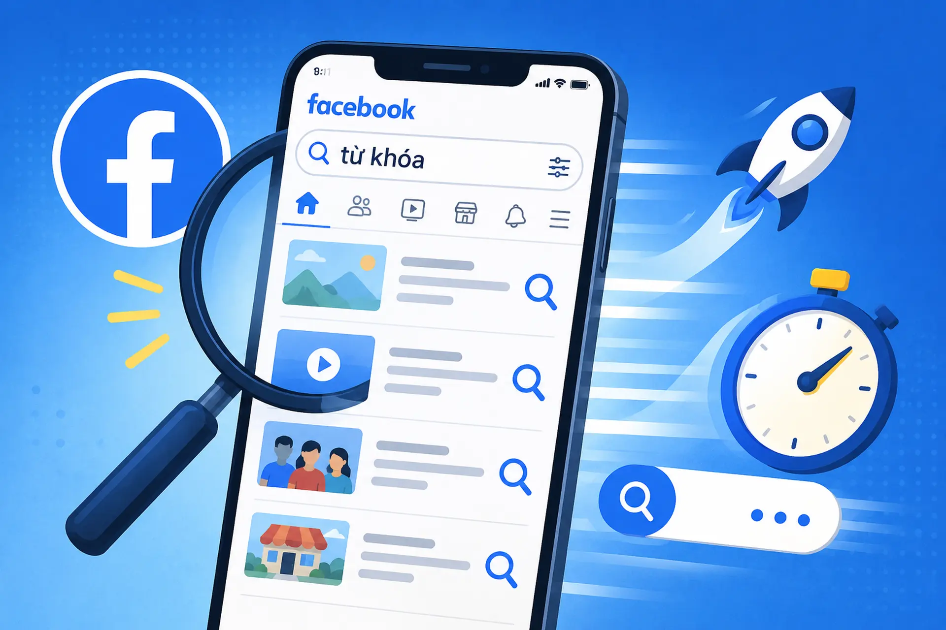 Cách tìm kiếm nhanh hơn trên Facebook bằng từ khóa để tra cứu nội dung dễ dàng hơn