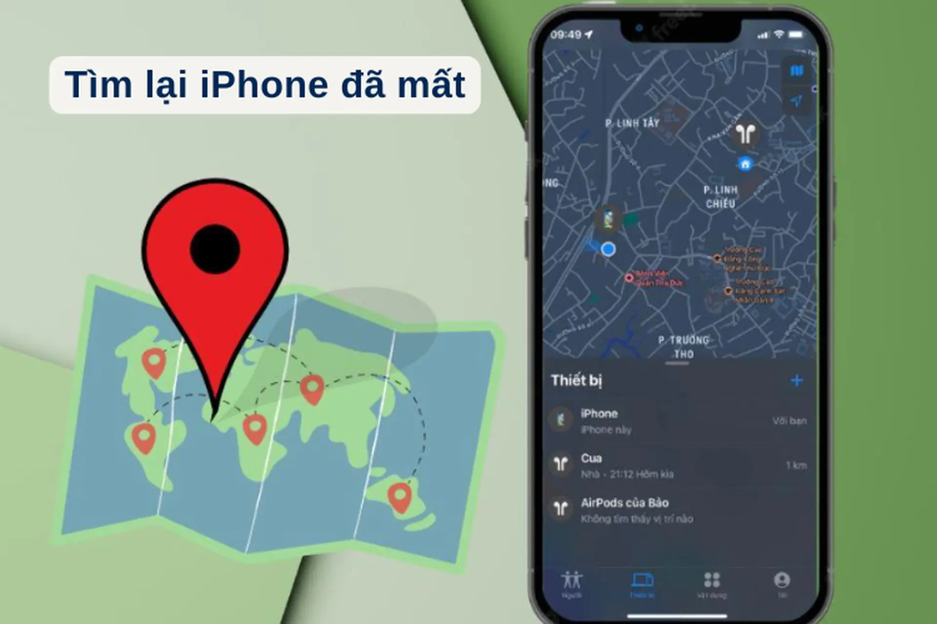 Mách bạn những cách cơ bản để tìm lại iPhone bị mất nhanh chóng, định vị iPhone chính xác nhất