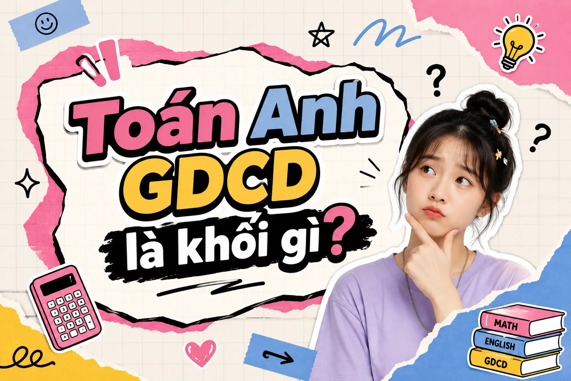 Toán Anh GDCD là khối gì? Tìm hiểu tổ hợp môn, ngành học và trường xét tuyển
