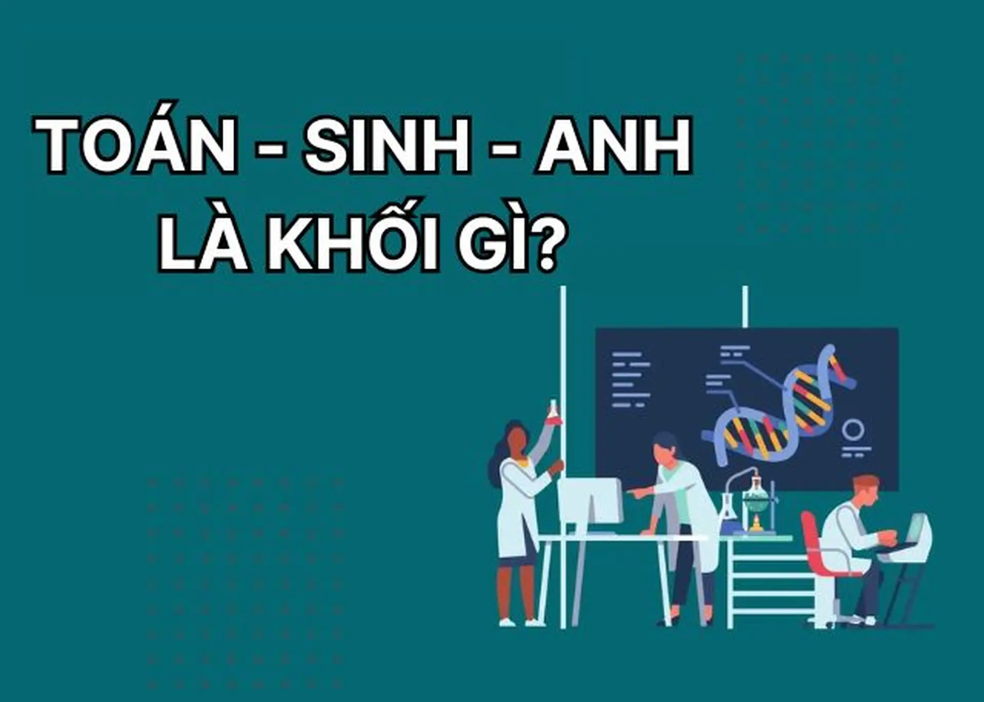 Toán Sinh Anh là khối gì? Gồm những ngành nào? Học trường nào? Ai nên học khối thi này?