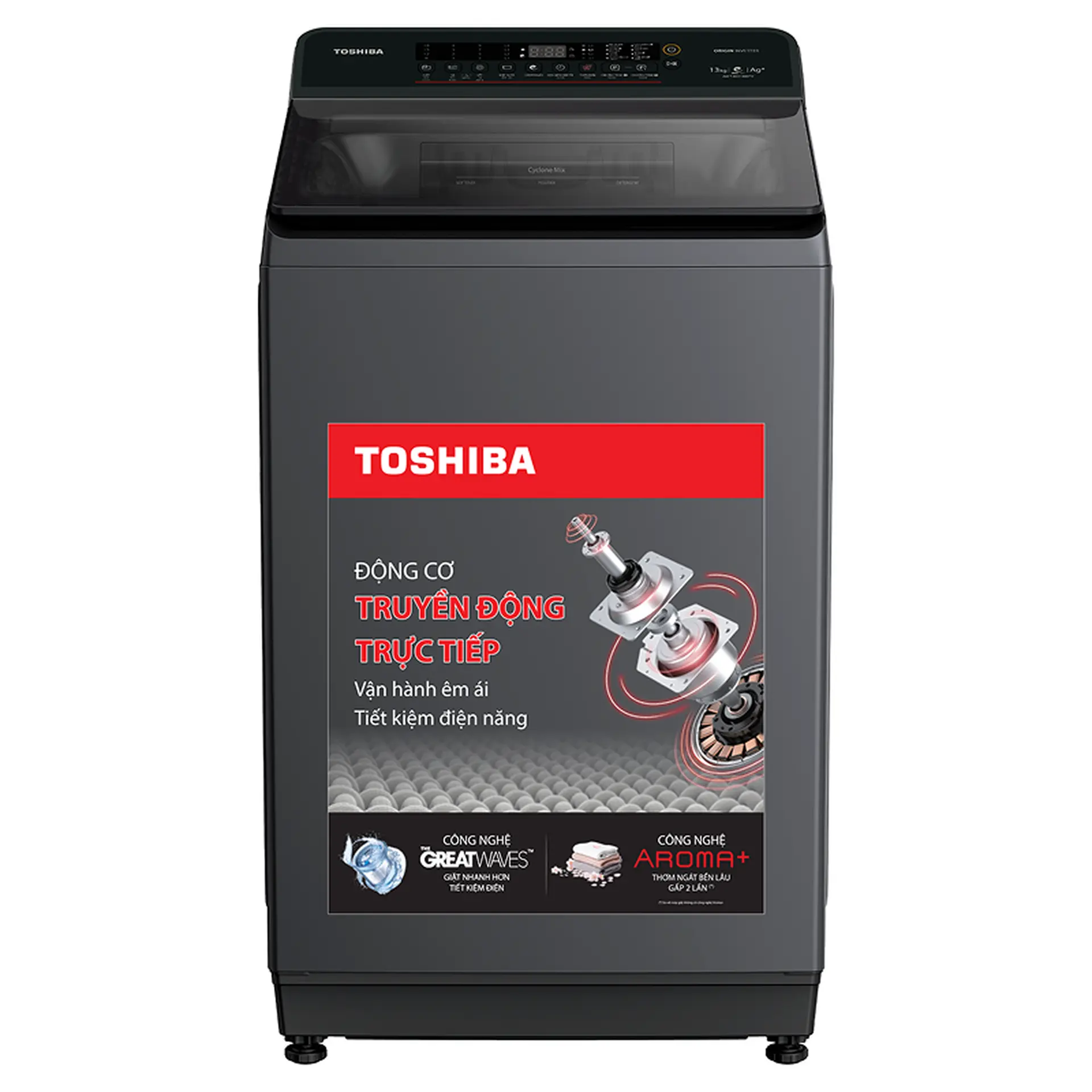 Máy giặt cửa trên Toshiba Inverter 13 kg AW-T26D1400TV(MG)