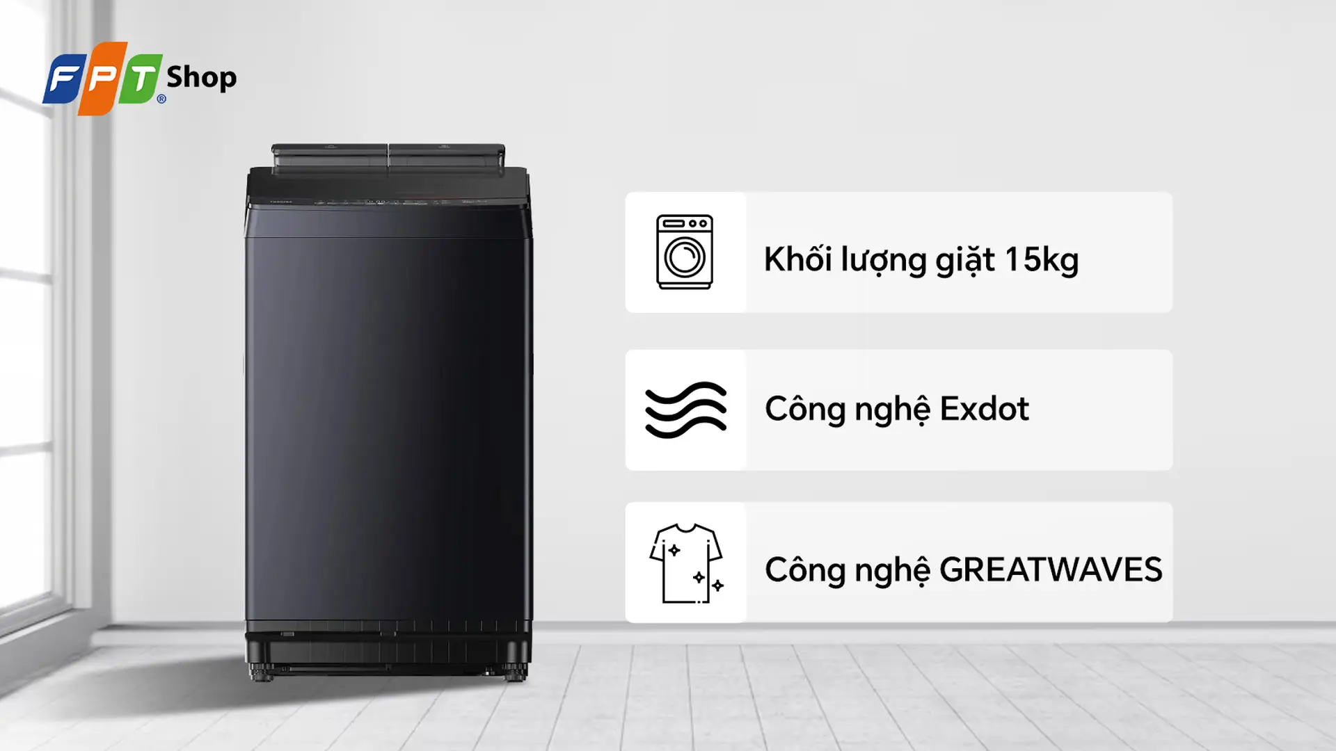Máy giặt cửa trên Toshiba Inverter 15 kg AW-DUHN1600LV(MG)