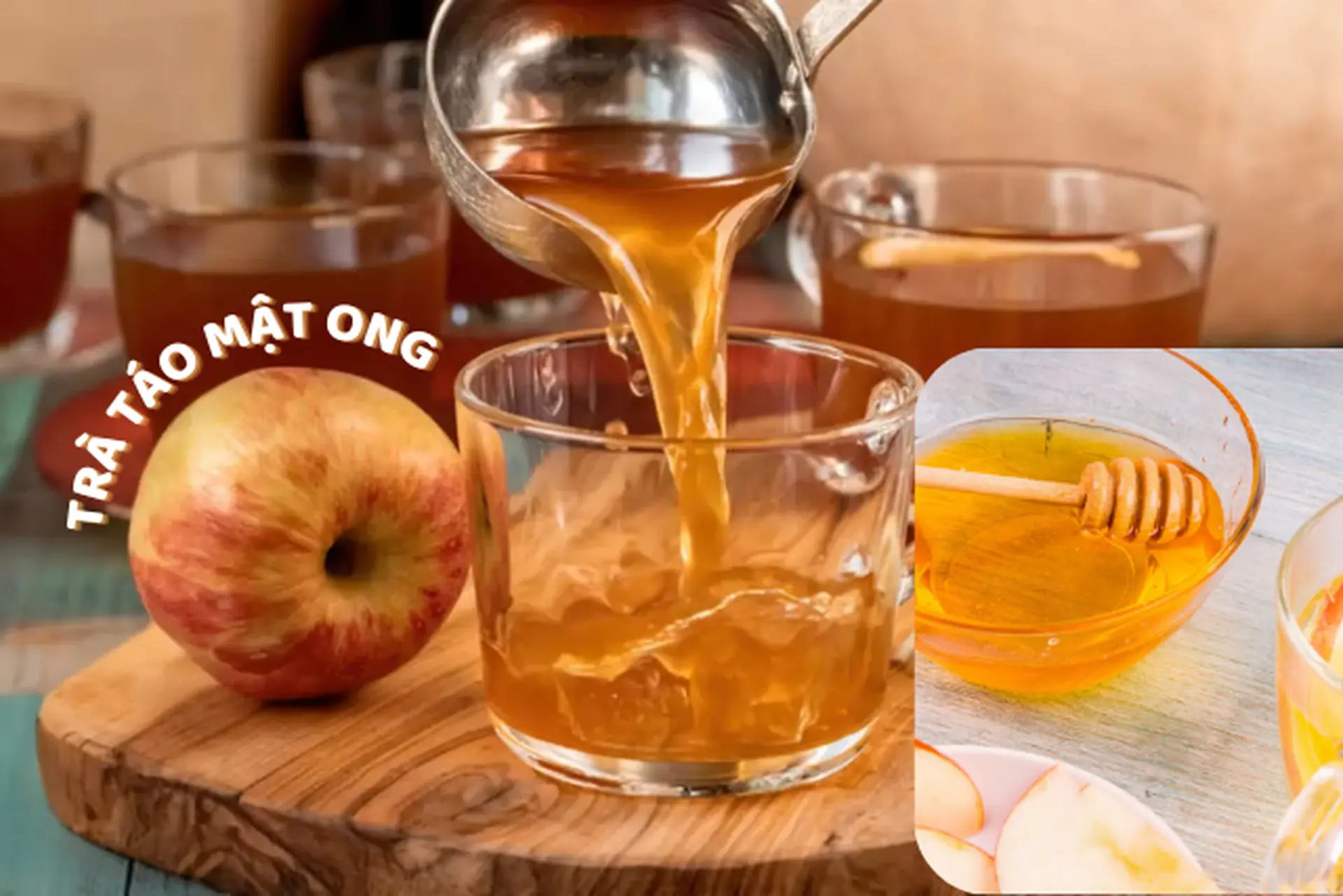 Trà táo mật ong: Thức uống giải nhiệt, đánh bay mệt mỏi hiệu quả cho ngày hè nóng bức