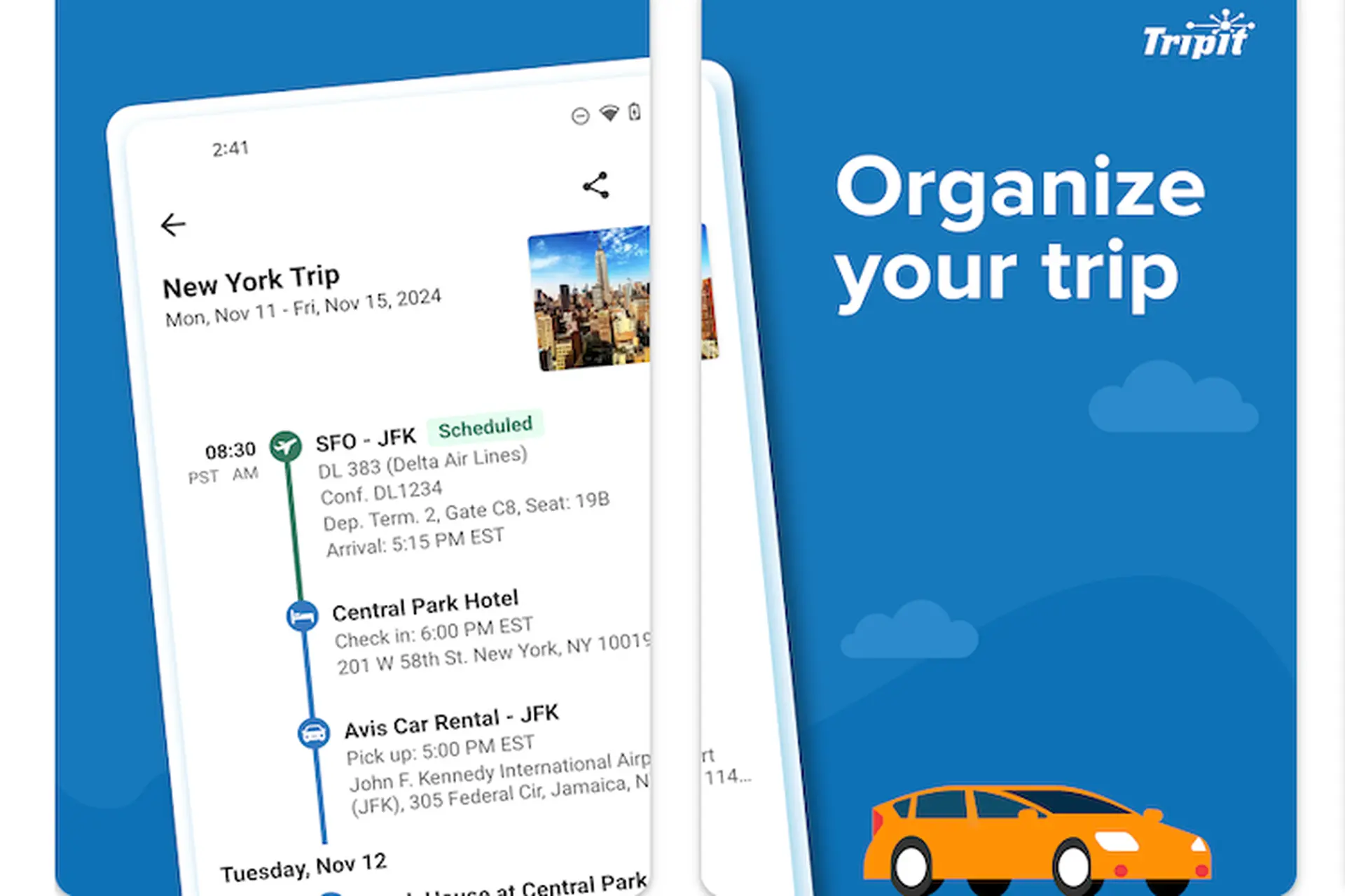 TripIt: Travel Planner – Giải pháp quản lý vé máy bay, khách sạn, thuê xe trong một ứng dụng