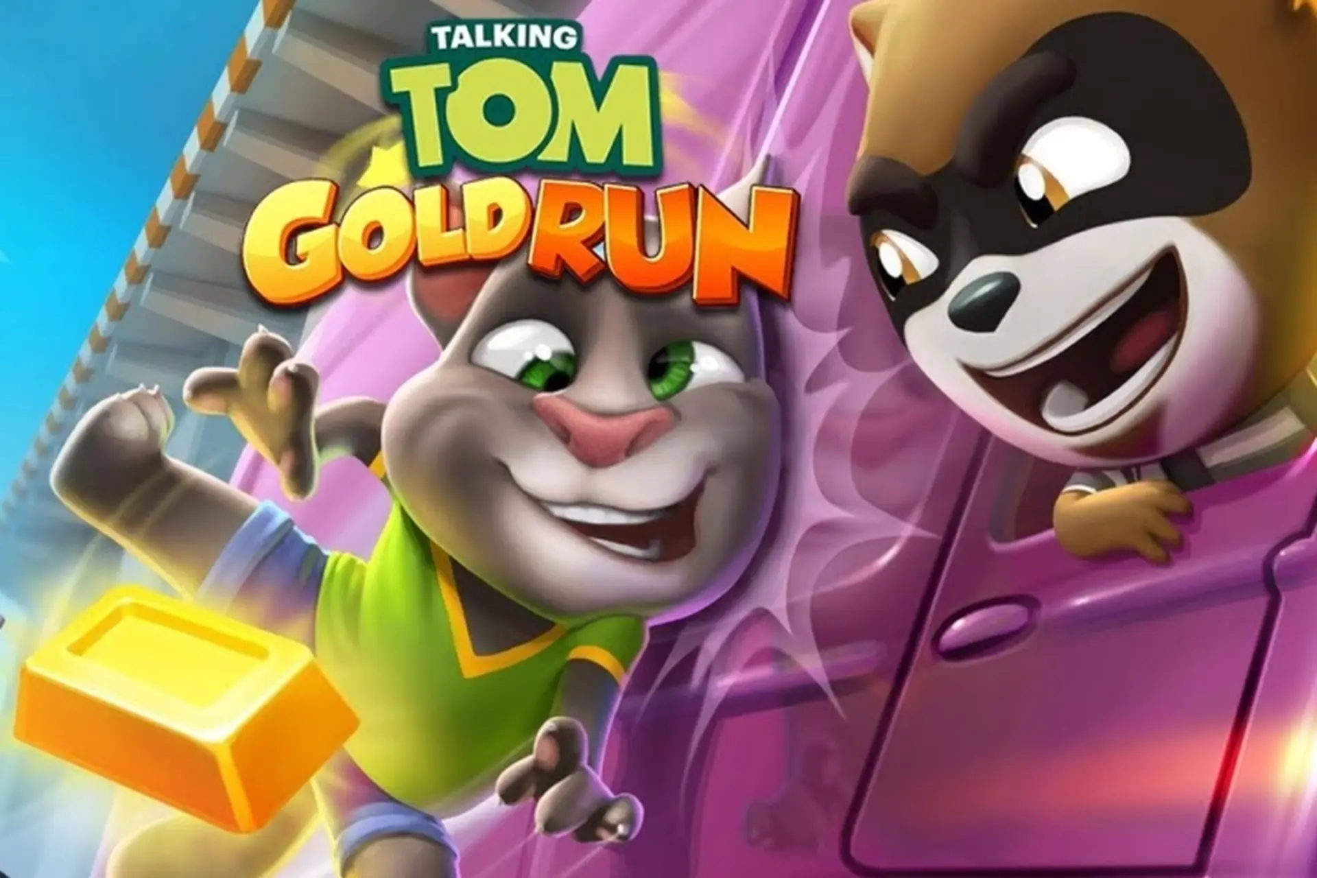 Trò chơi mèo Tom chạy miễn phí lấy vàng - Game running kịch tính và sôi động 