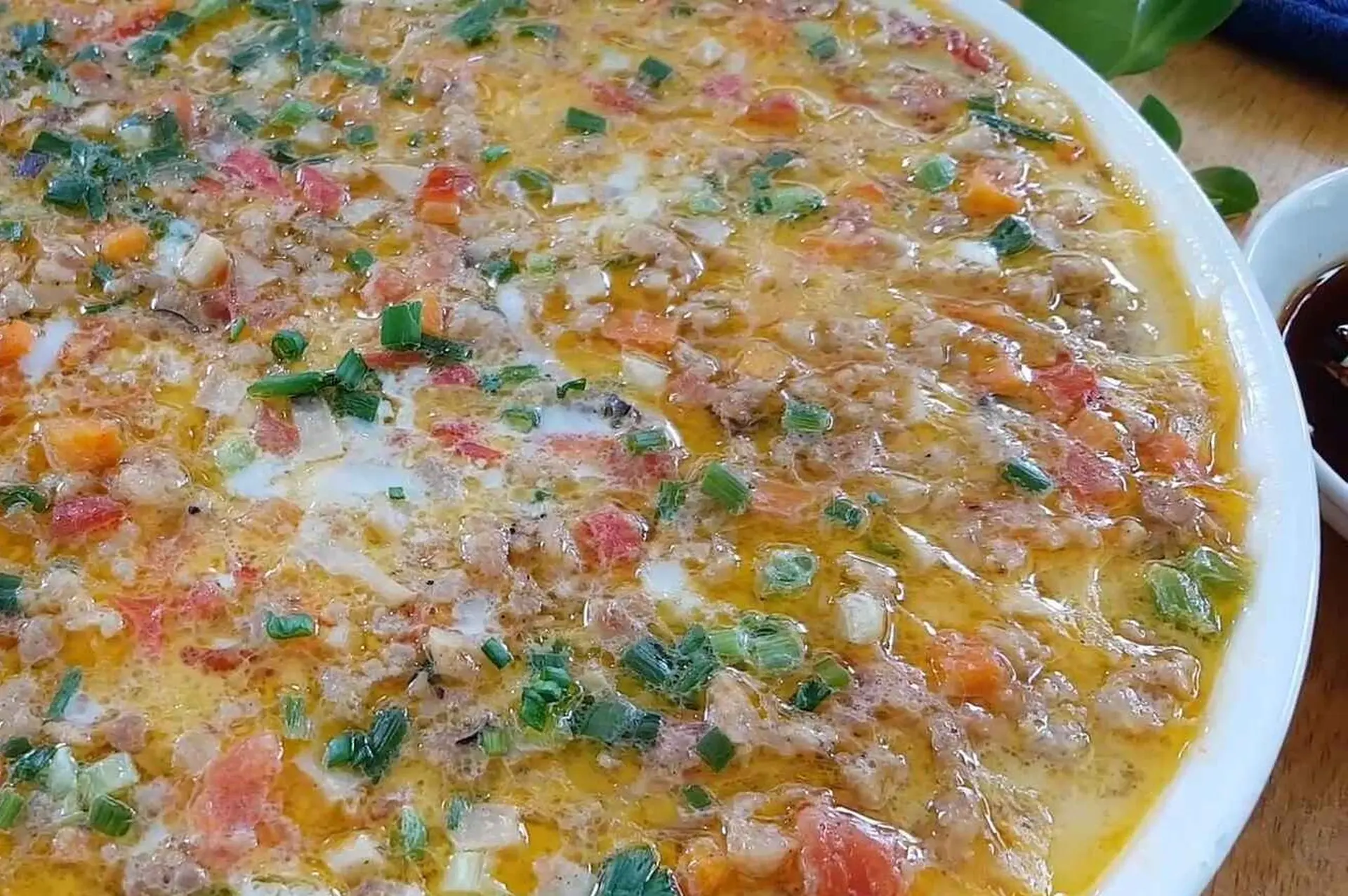 Đánh bay bữa cơm nhàm chán với trứng hấp thịt rau củ thơm ngon chuẩn vị mẹ làm