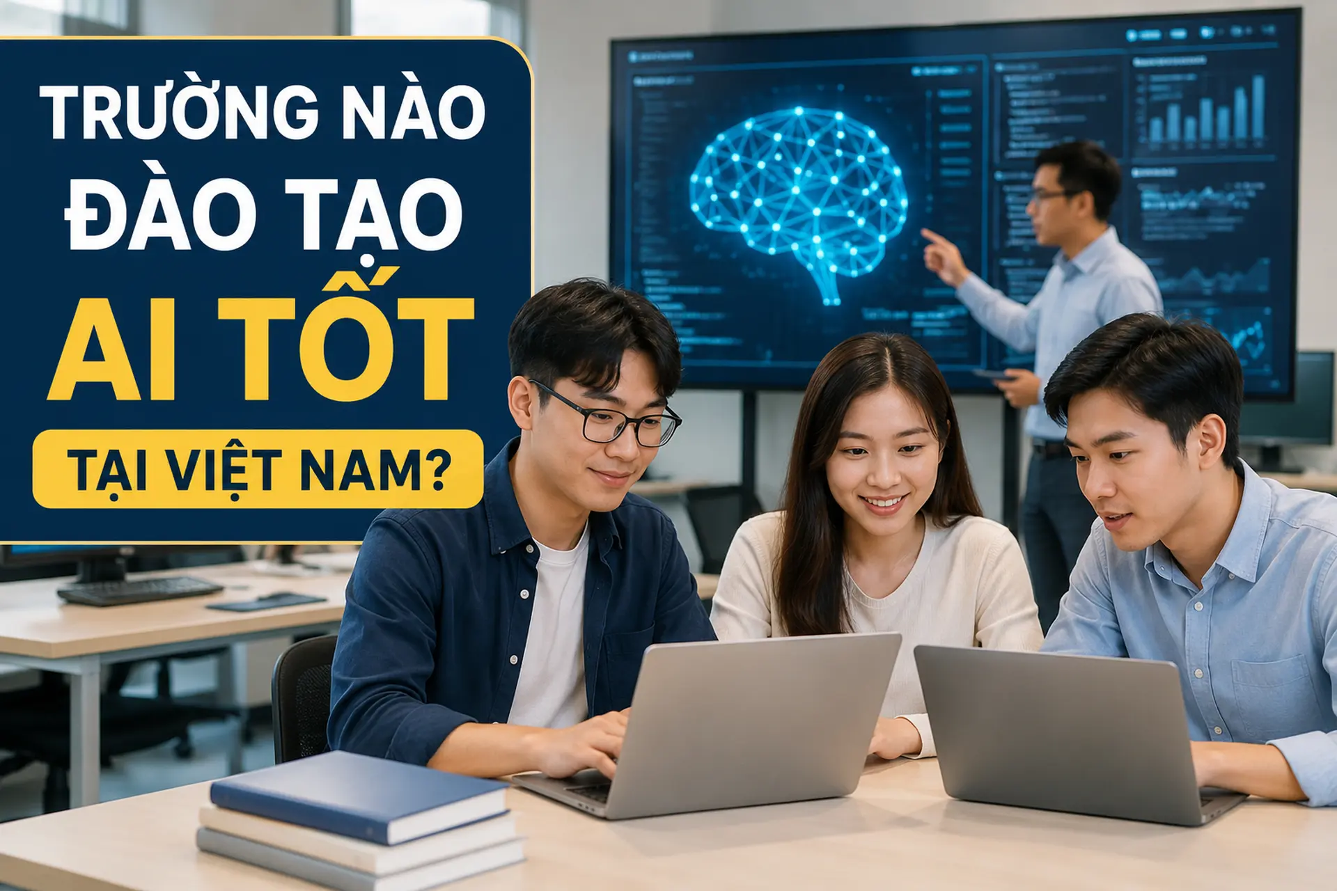 Trường nào đào tạo AI tốt tại Việt Nam? Top các trường đại học có chương trình đào tạo trí tuệ nhân tạo nổi bật