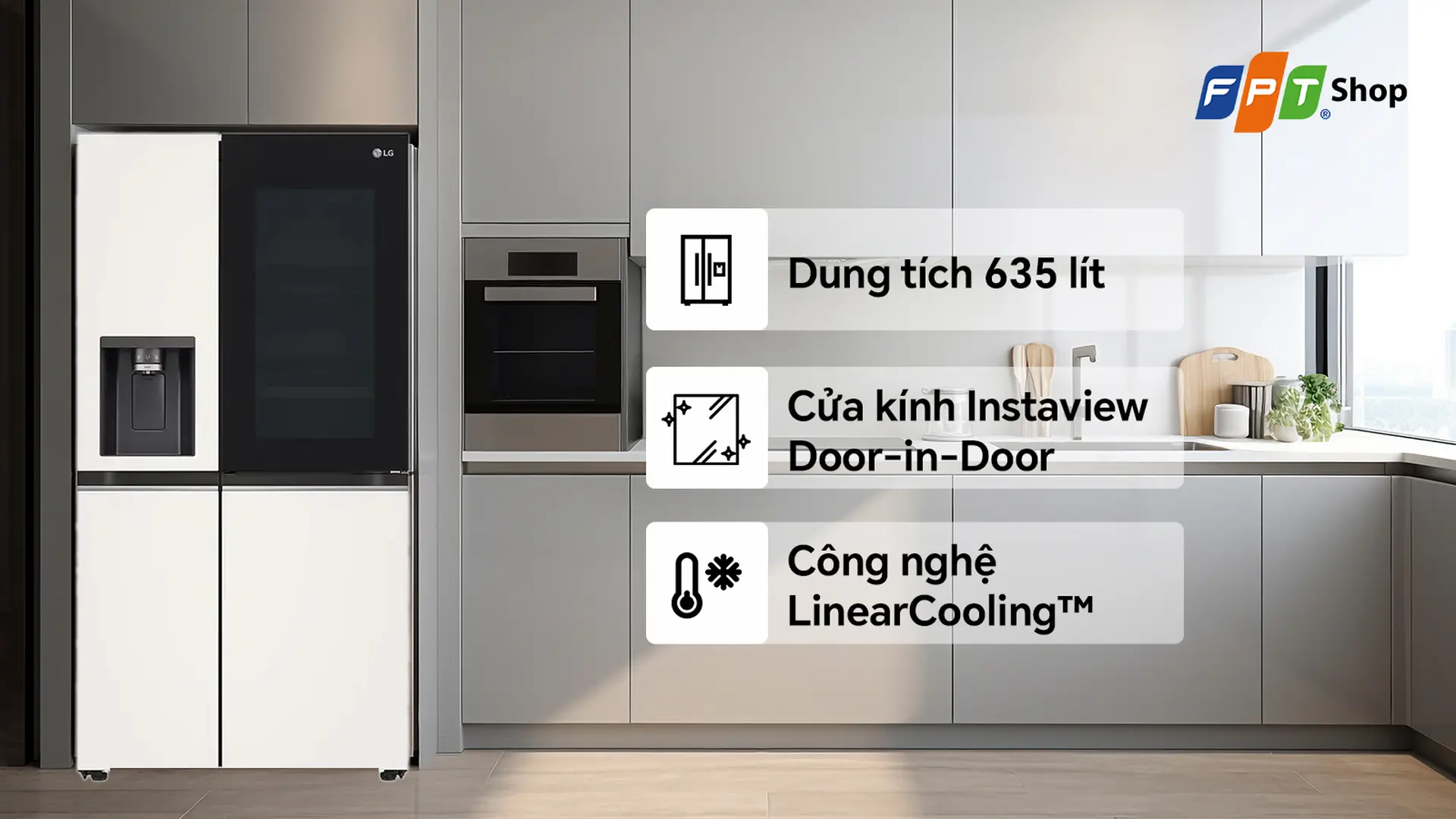 LG InstaView Door-in-Door Inverter 635 lít GR-X257BG