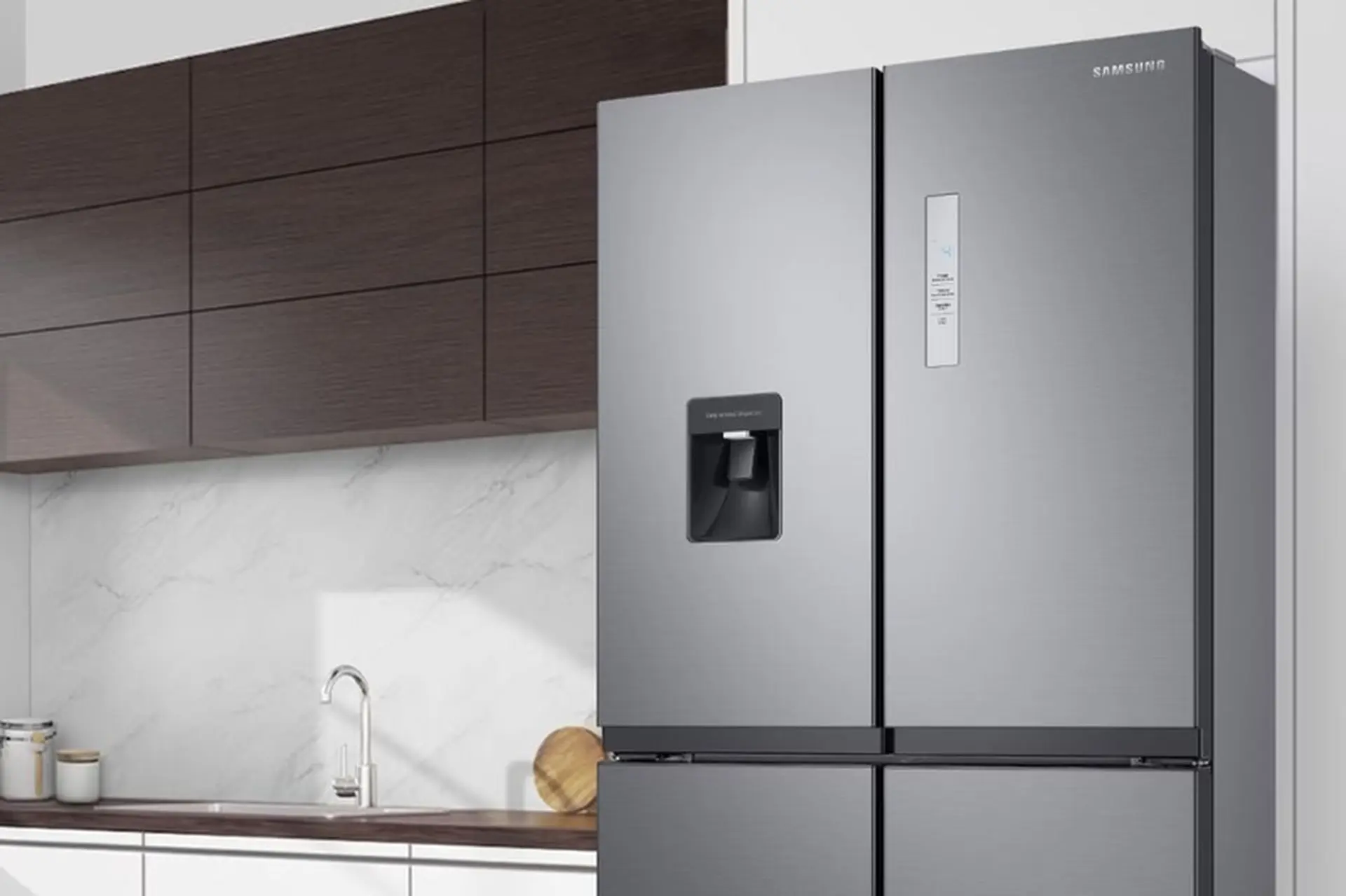 Tủ lạnh Samsung 4 cánh có ngăn đông mềm - Bí quyết bảo quản thịt cá tươi ngon, nấu không cần rã đông