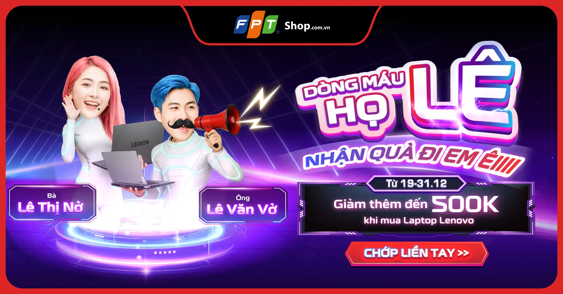 Tuần lễ laptop Lenovo: Ưu đãi đến 500.000đ cho khách hàng mang họ Lê