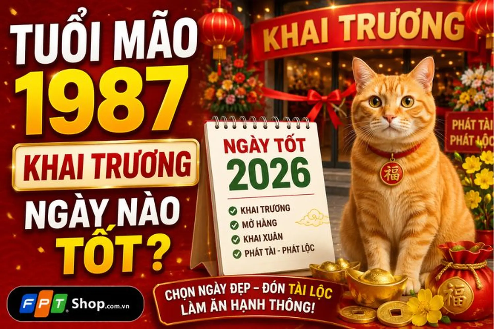 Tìm hiểu chi tiết tuổi Mão 1987 khai trương ngày nào tốt 2026 để hút tài lộc? 