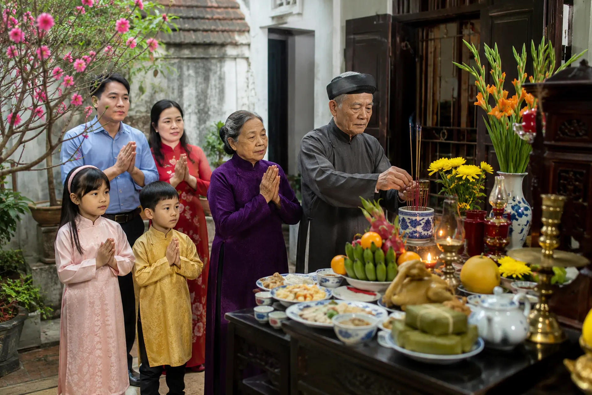 Bài văn khấn mùng 1 tháng 6 năm 2026 chuẩn, đầy đủ cho gia tiên và Thần Tài