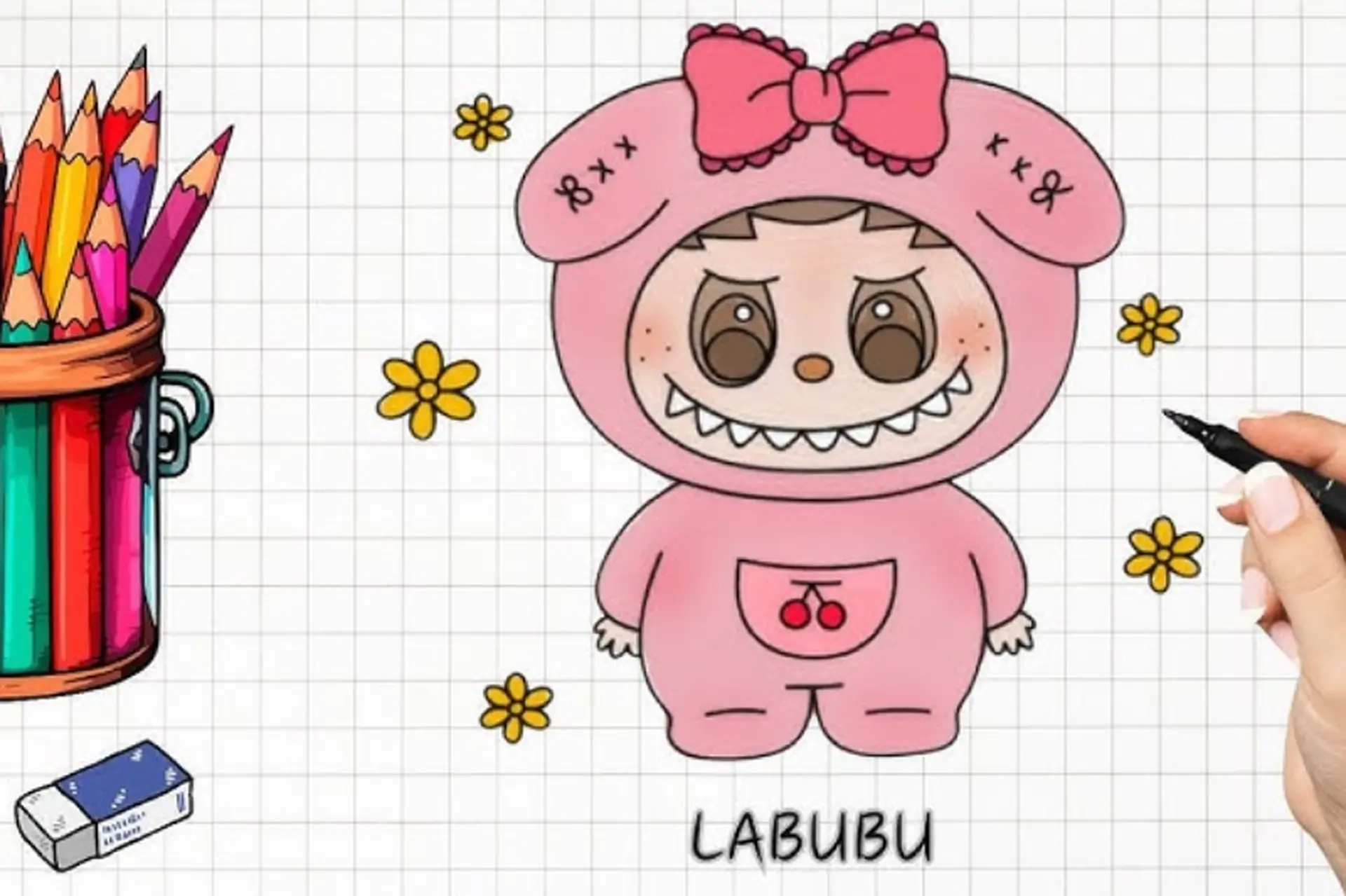 Vẽ Labubu đơn giản và dễ thương nhất cho người mới bắt đầu - Hướng dẫn chi tiết từng bước