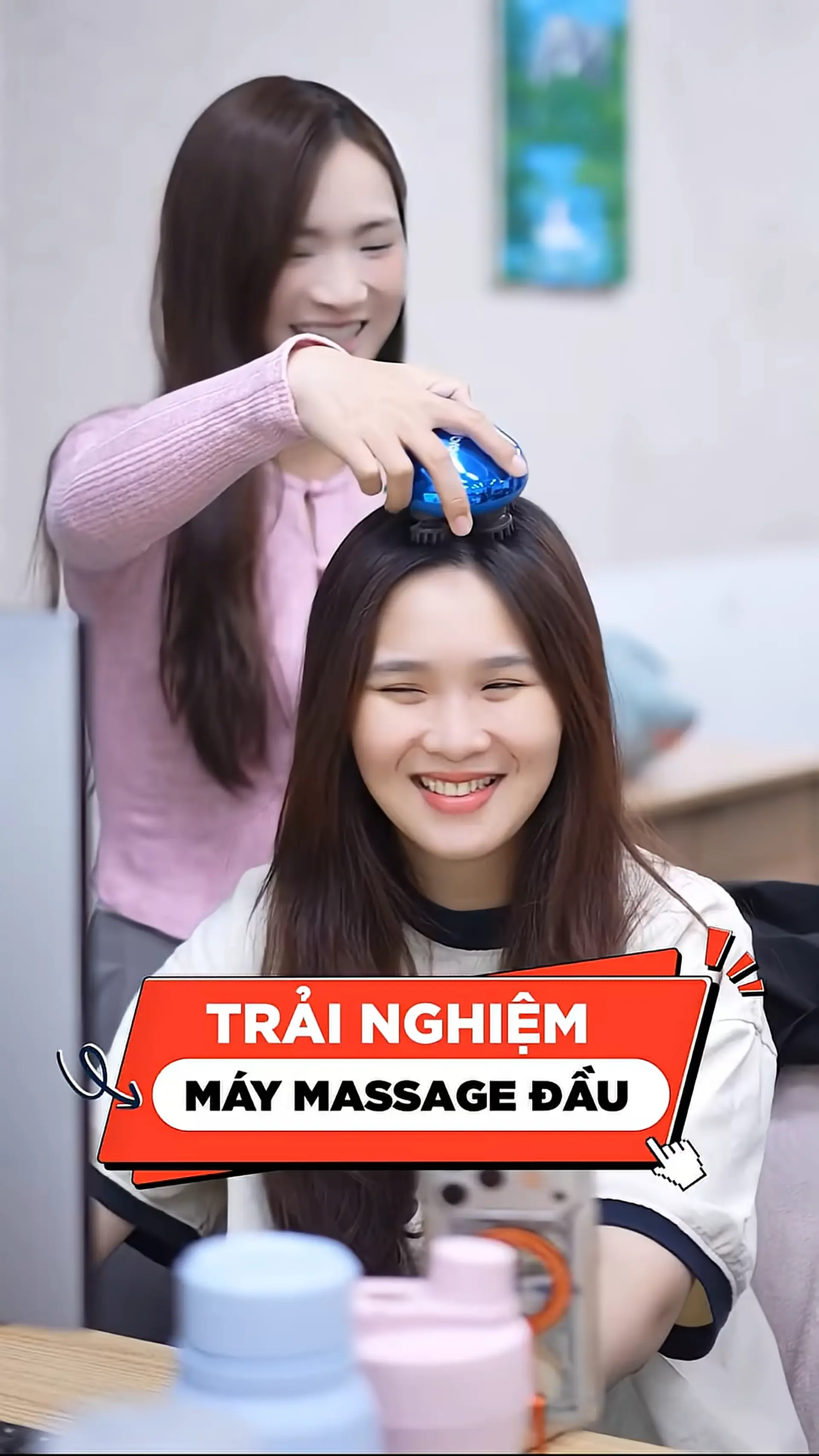 Trải Nghiệm Máy Massage Đầu Tại Văn Phòng Nhà F