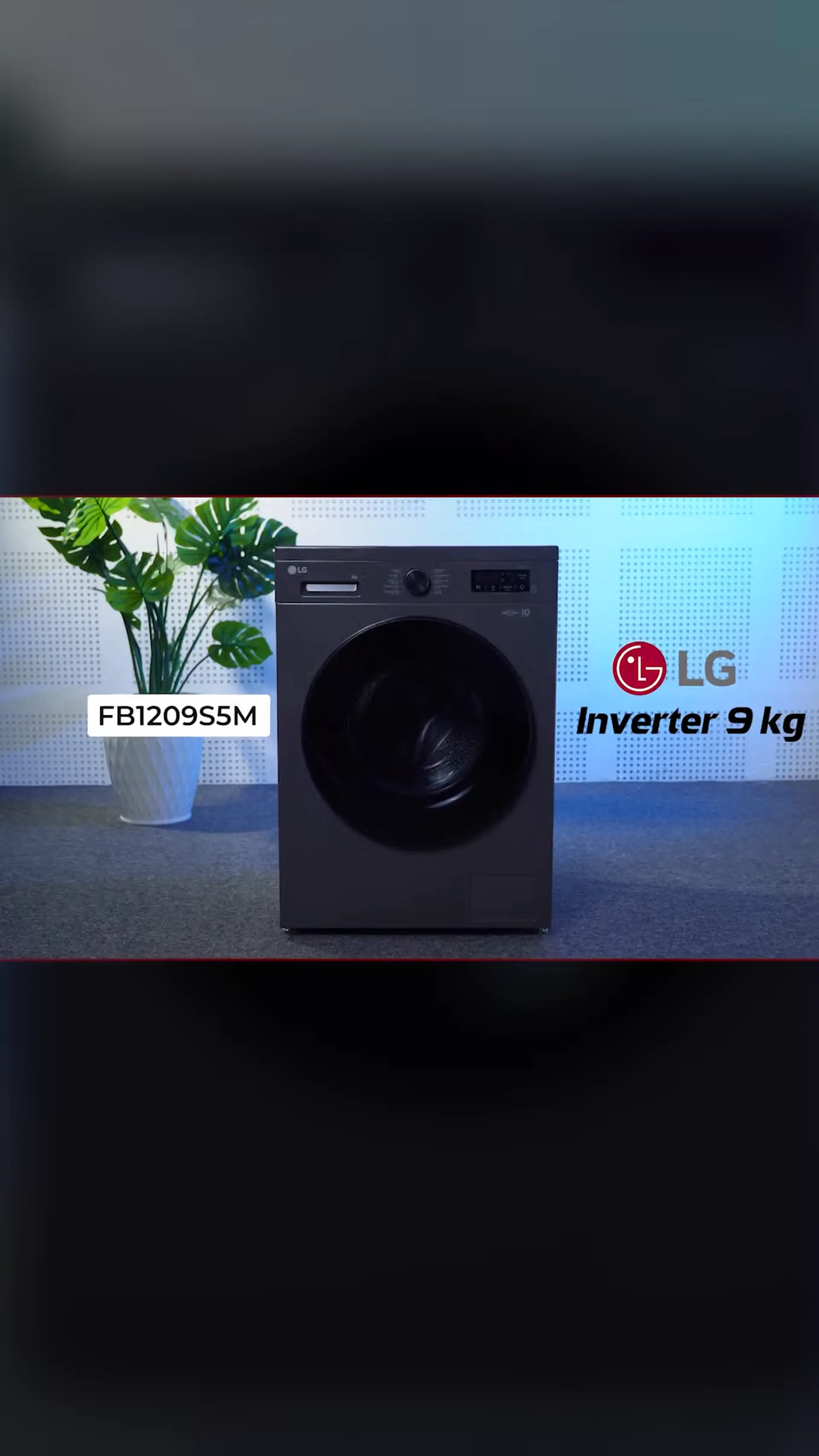 Máy Giặt Cửa Trước LG Inverter 9Kg FB1209S5M - Nổi Bật Với Công Nghệ Giặt Hơi Nước!