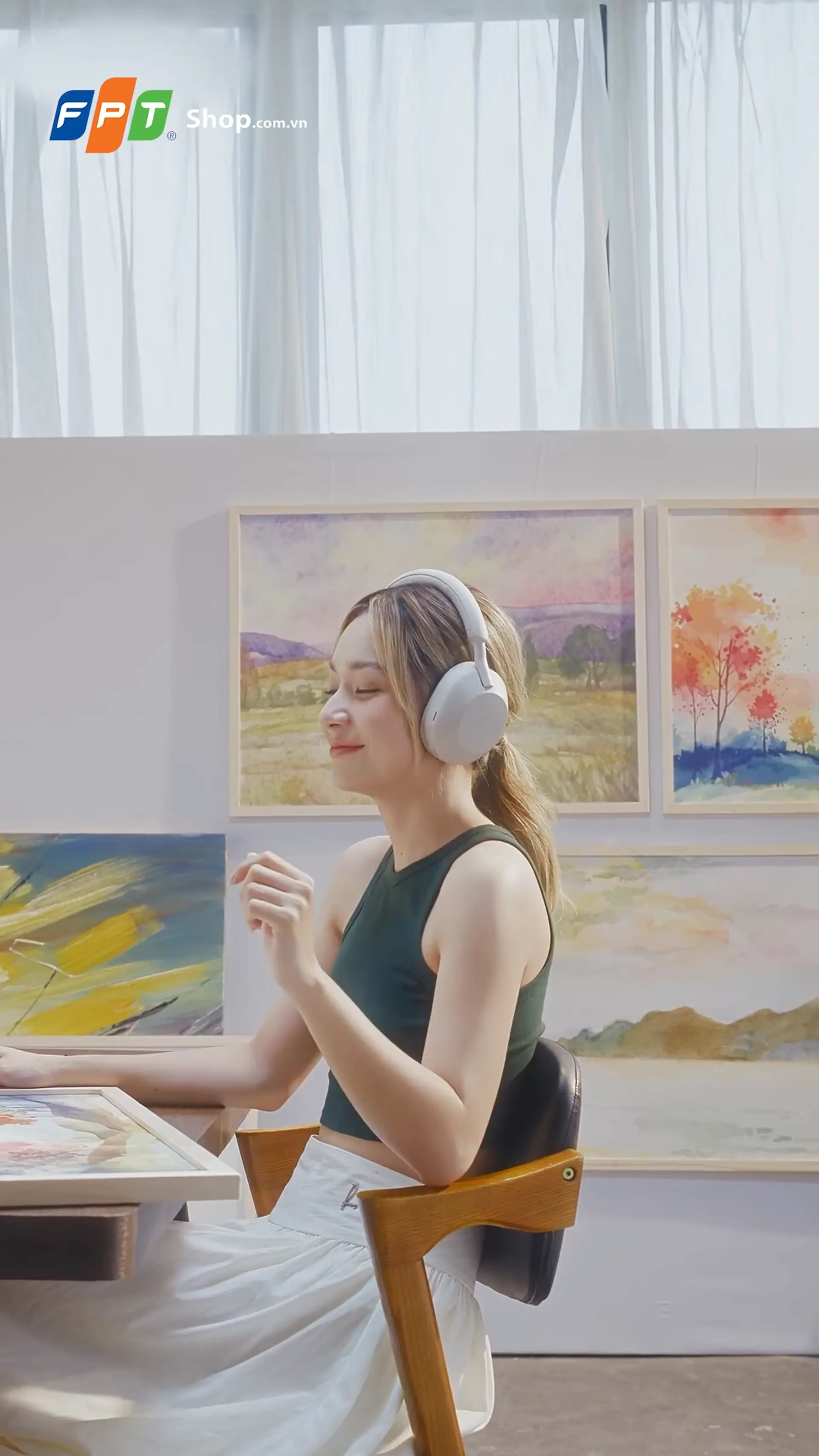 Tai nghe Bluetooth choàng đầu Sony WH-1000XM5