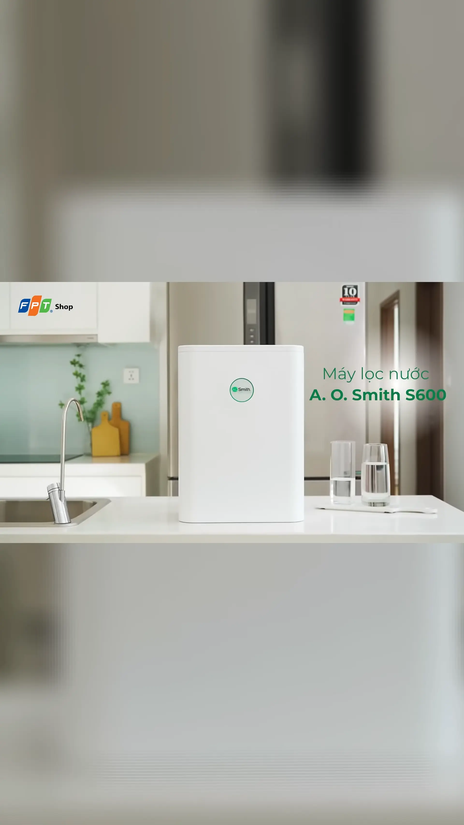 Máy lọc nước RO A.O. Smith 4 lõi S600