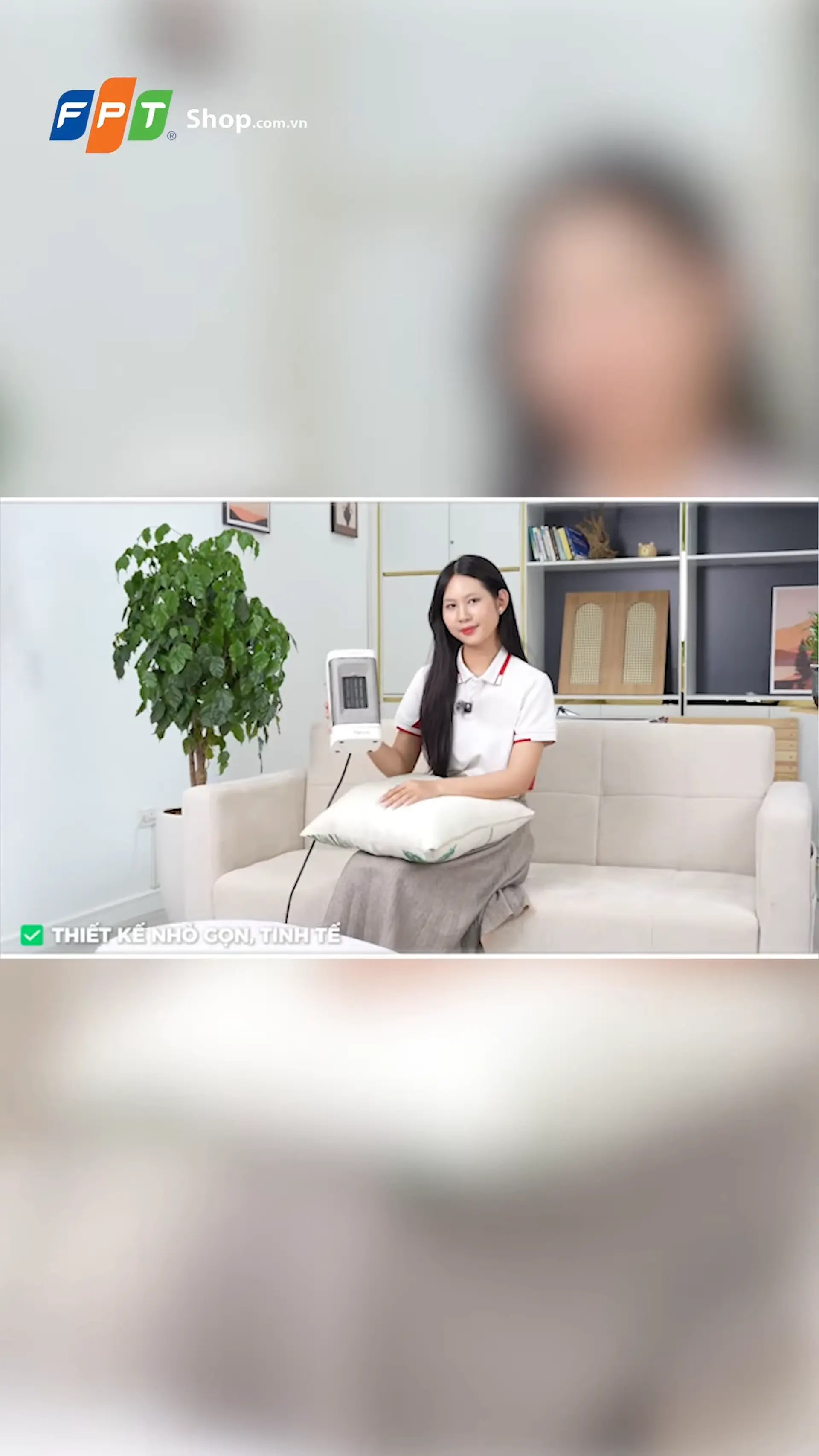 Quạt sưởi gốm Ceramic mini Fujihome FH600 600W