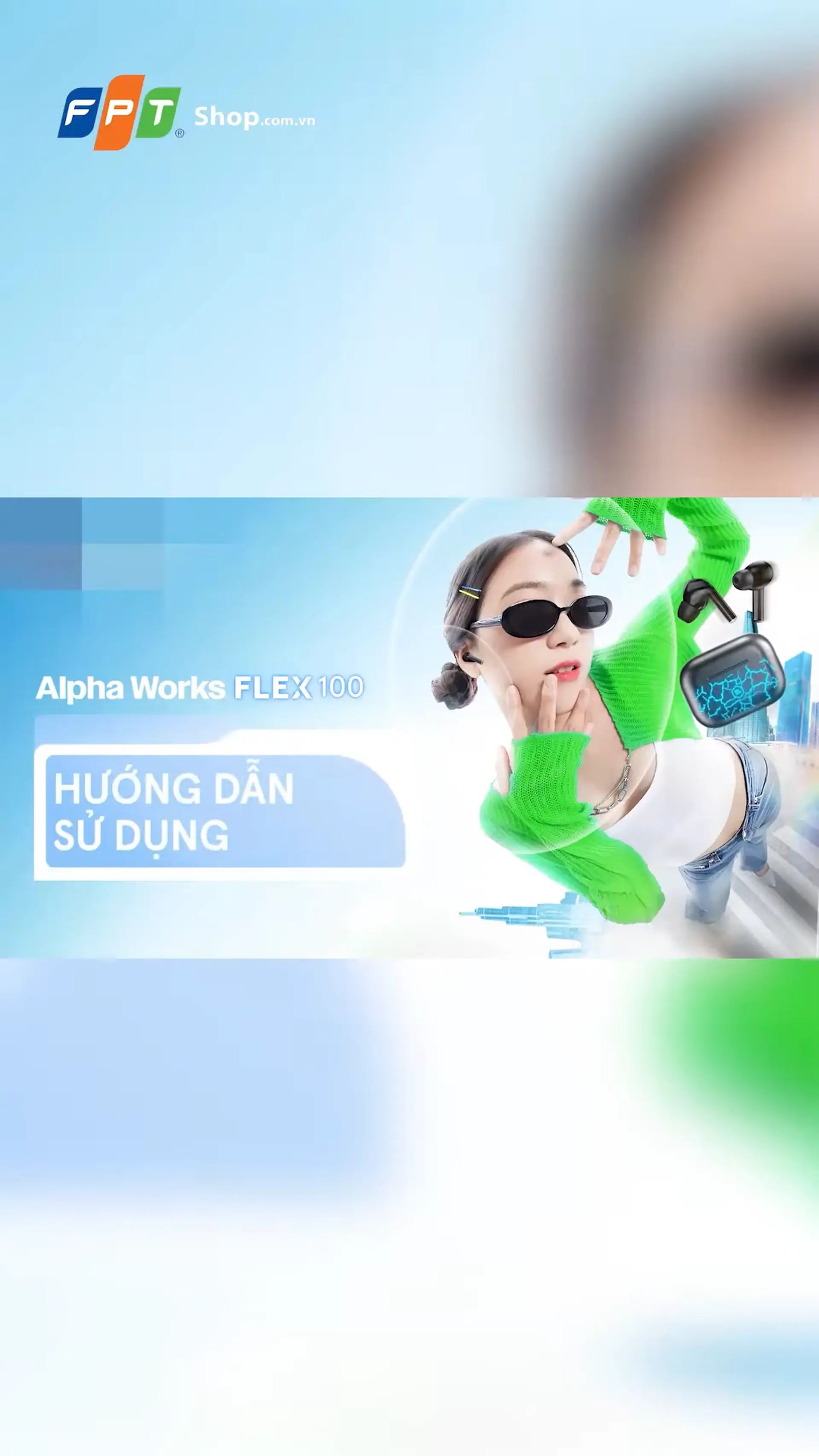 Tai nghe Bluetooth nhét tai Alpha Works Flex 100