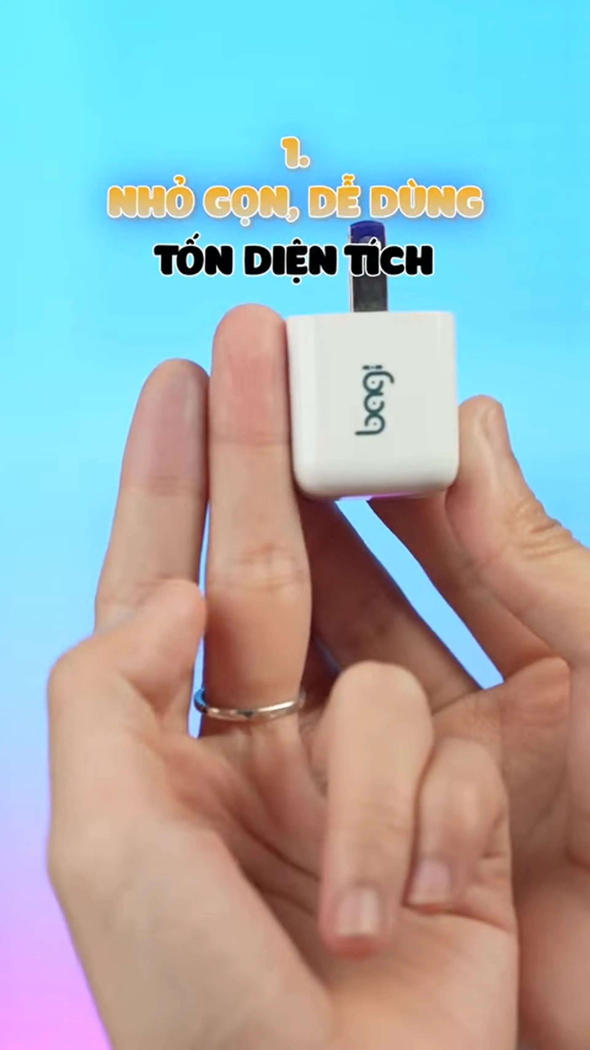 Trên tay củ sạc 30W nhỏ gọn nhất của nhà Bagi