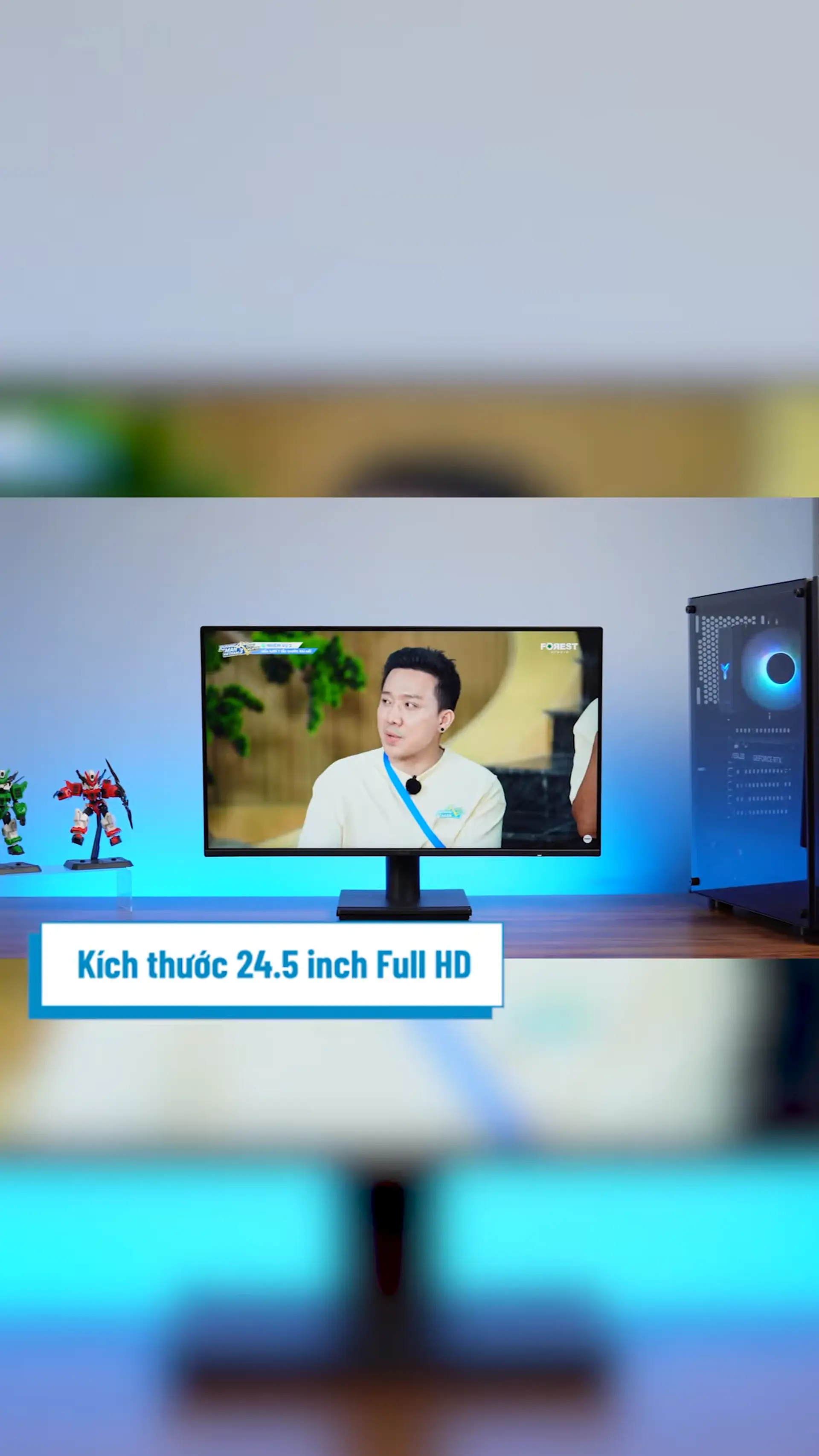 Màn hình ASUS VA259HGA: Thiết kế tinh tế, toàn diện về trải nghiệm