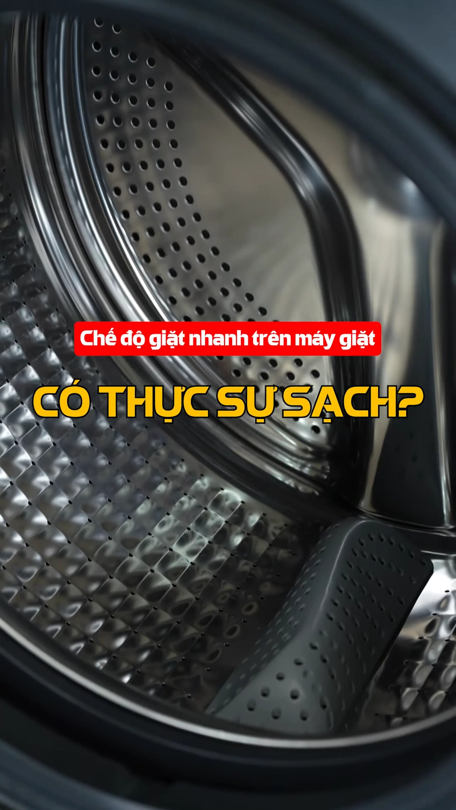 Chế độ giặt nhanh trên máy giặt có thực sự sạch?