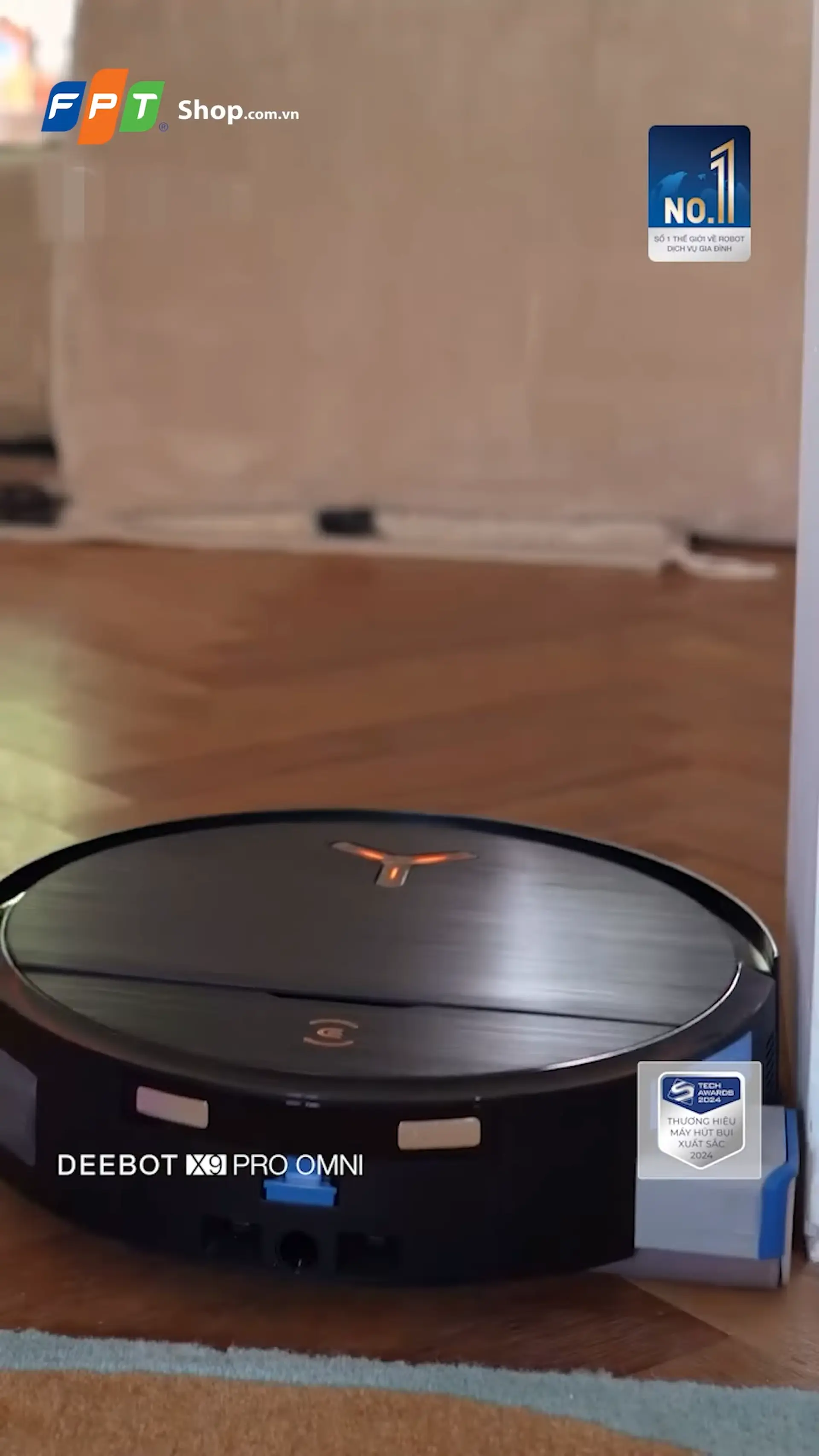 Robot hút bụi lau nhà Ecovacs X9 Pro Omni