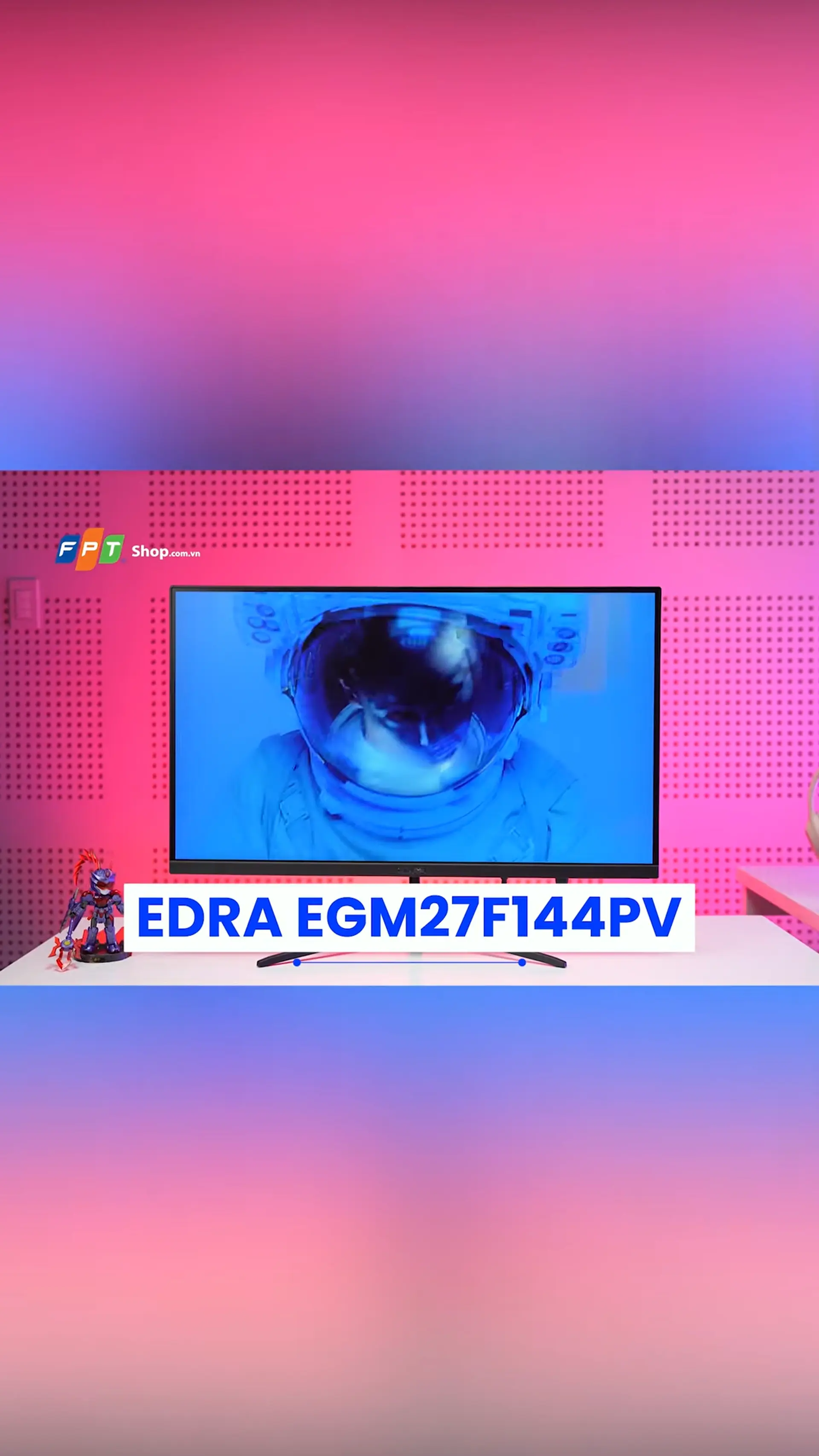 Màn hình EDRA EGM27F144PV - 144Hz, 27 inch, Giá rẻ