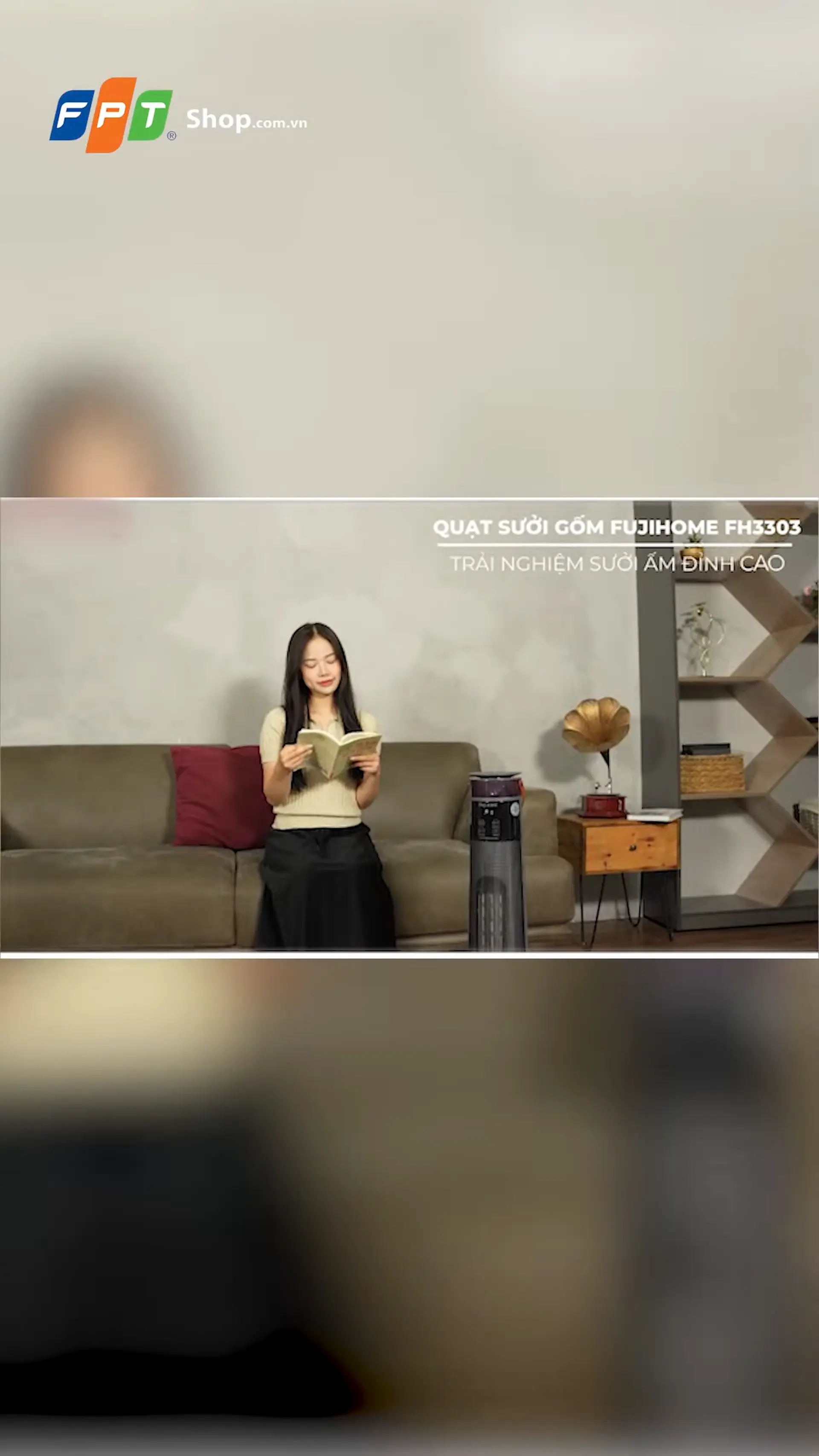 Quạt sưởi gốm Ceramic Fujihome FH3303 2000W