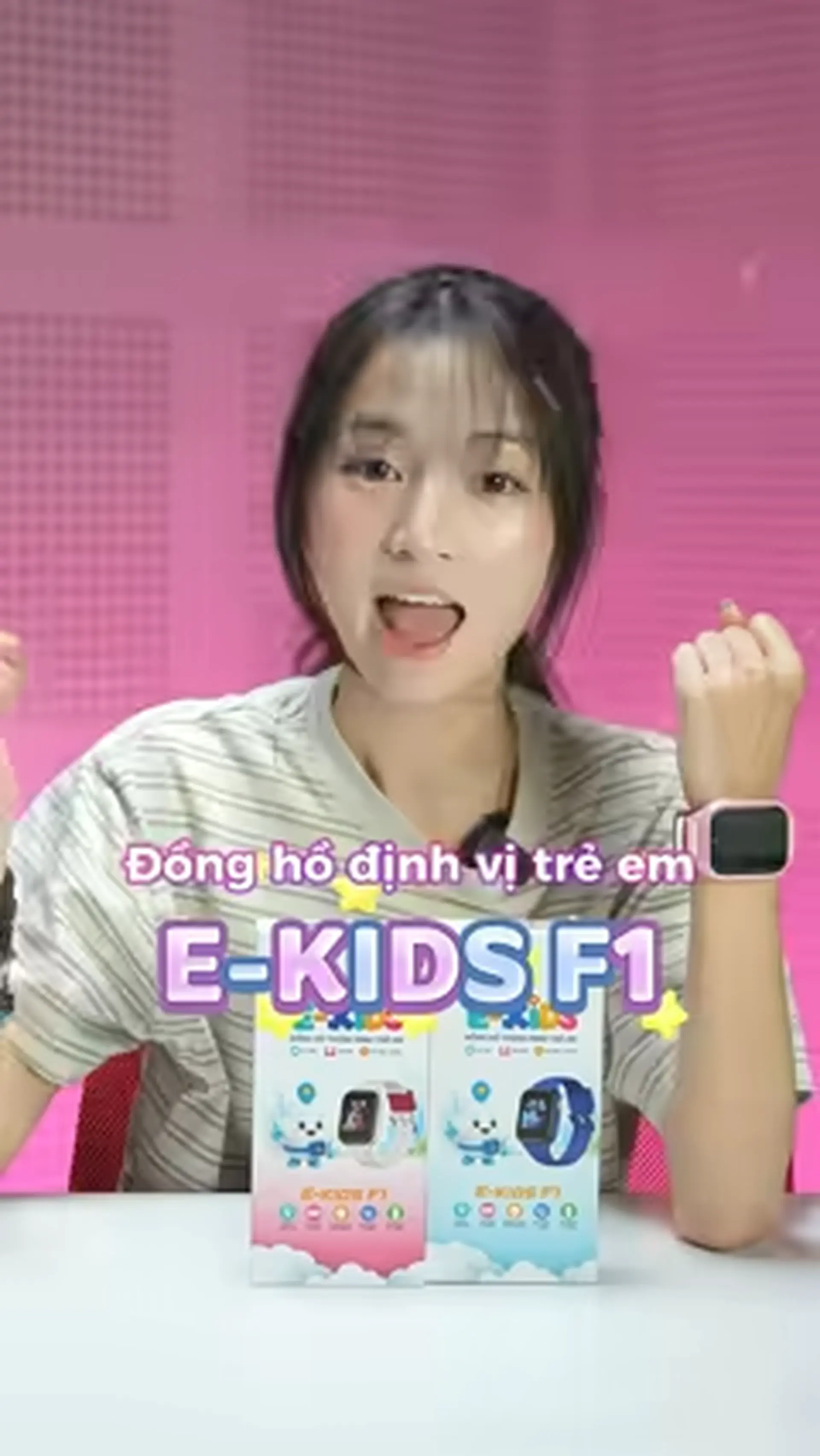 Đồng hồ thông minh dành cho trẻ em E-KIDS F1: Nhỏ gọn, định vị GPS, gọi video tiện lợi