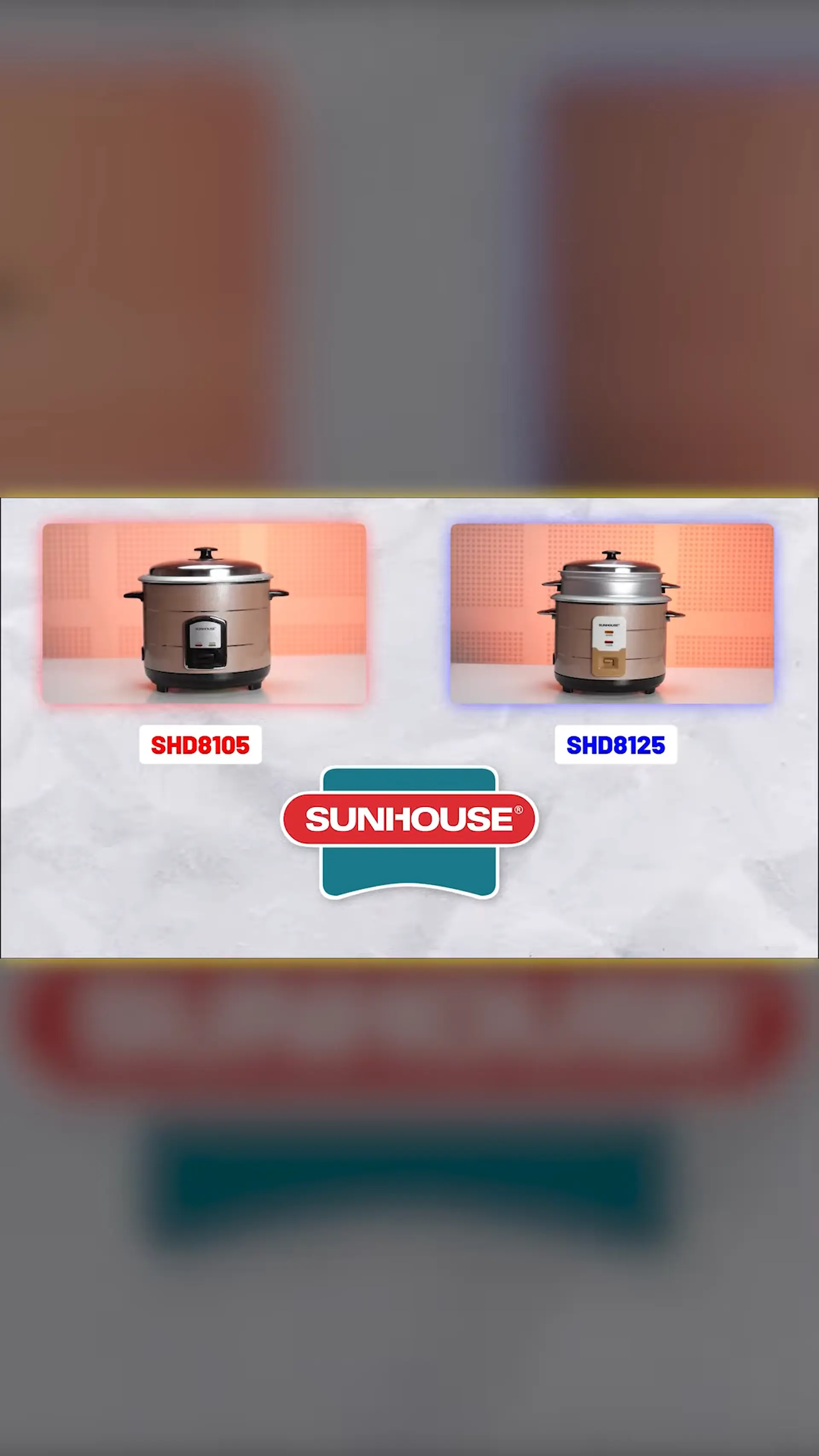 Bộ Đôi Nồi Cơm Điện Sunhouse SHD8105, SHD8125