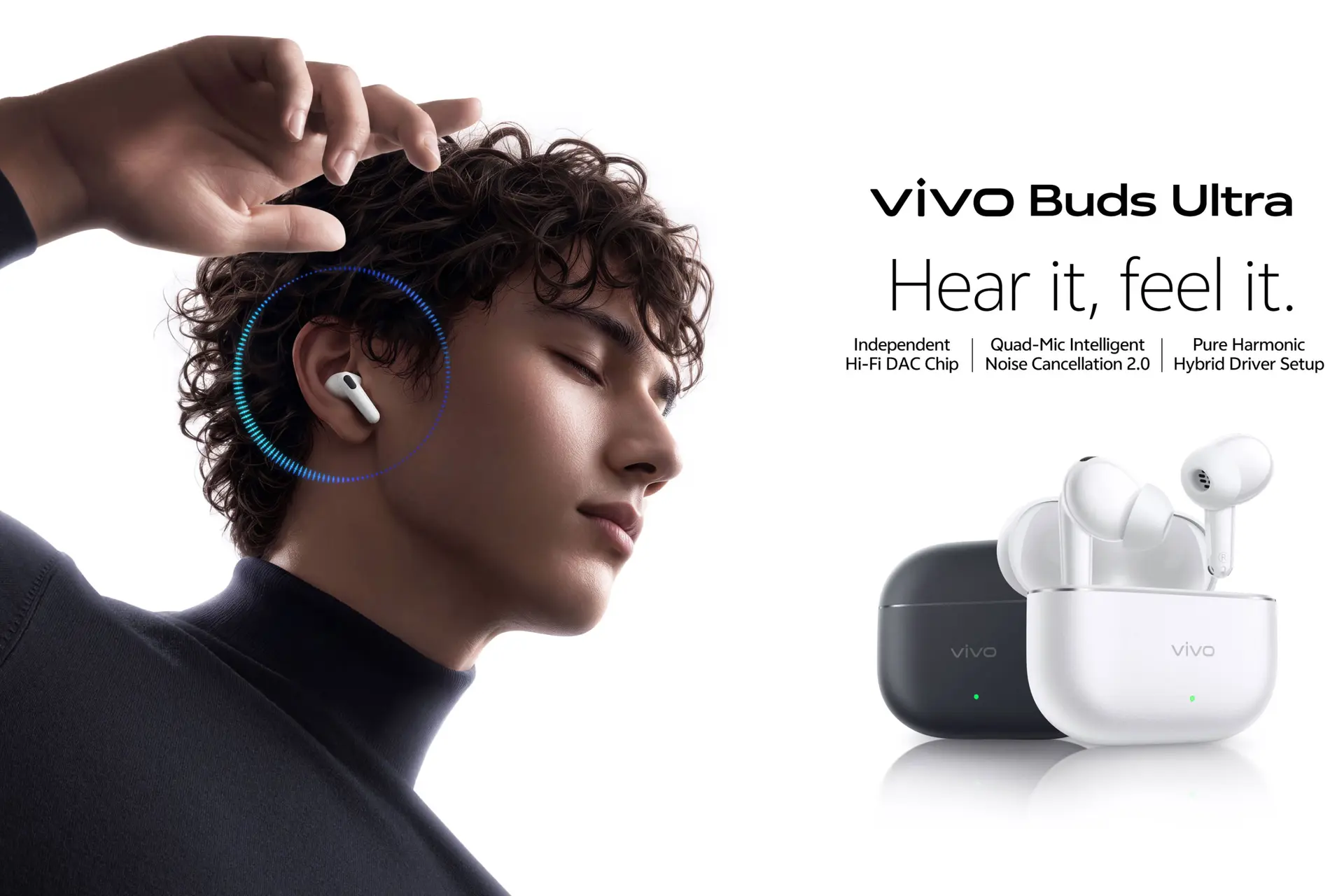 vivo Buds Ultra ra mắt: Chống ồn đến 60 dB, đắm chìm trong không gian âm thanh Hi-Fi