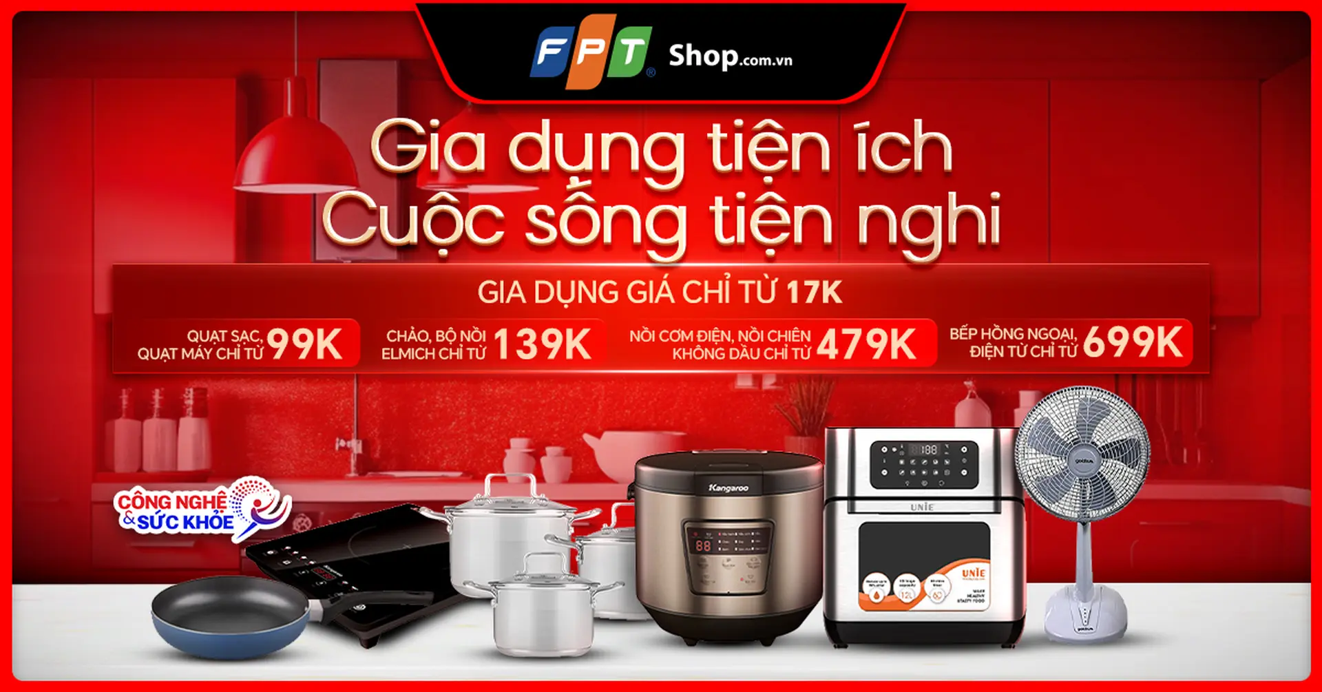 FPT Shop cùng Miền Bắc vượt qua khó khăn: Ưu đãi đặc biệt, gia dụng chỉ từ 17.000 đồng