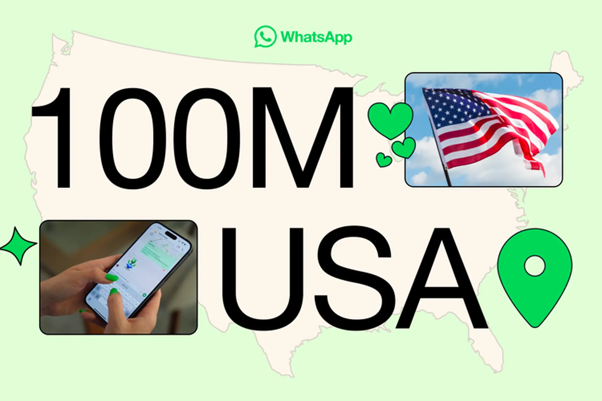 WhatsApp đạt 100 triệu người dùng hàng tháng tại Mỹ