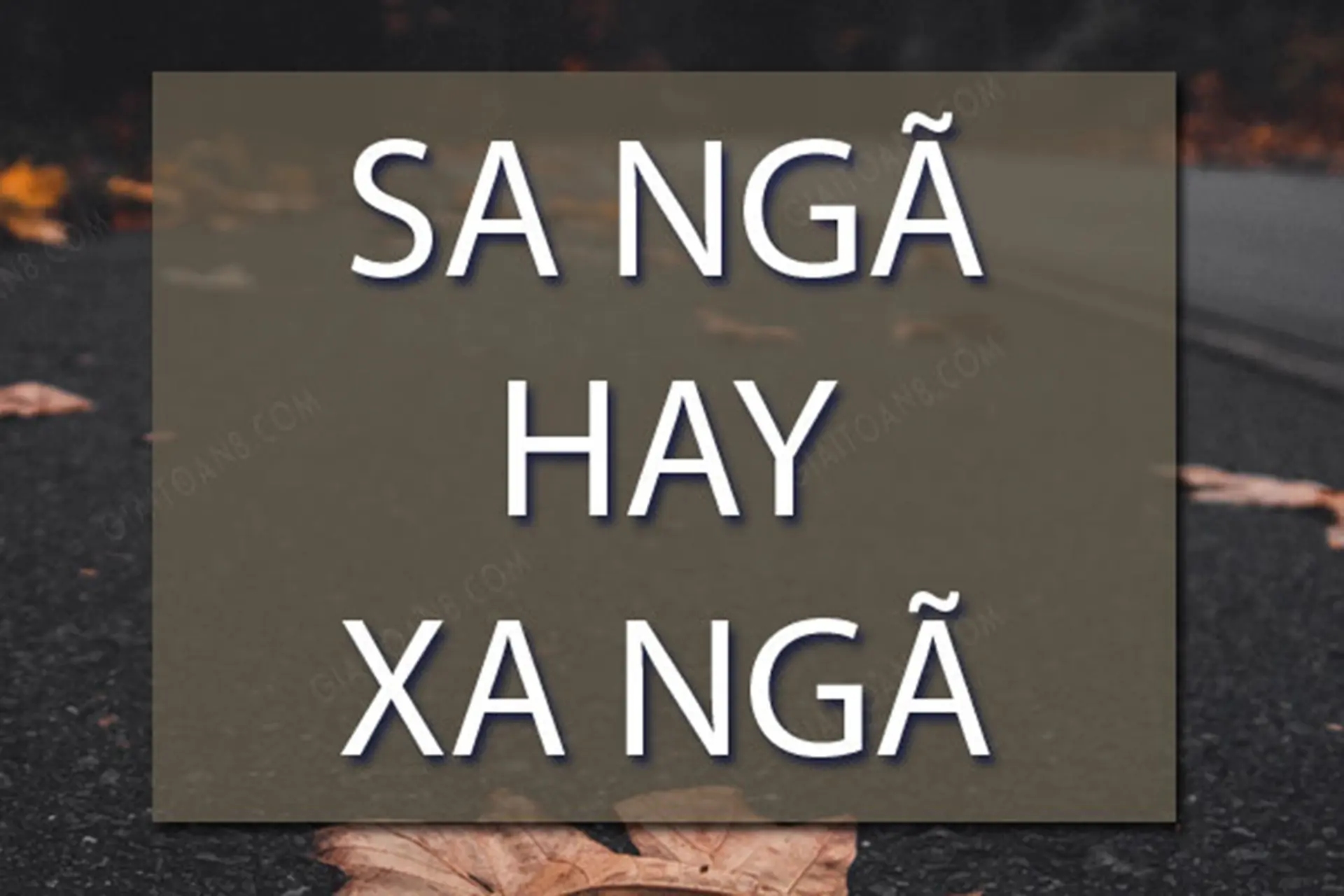 Xa ngã hay sa ngã là đúng? Giải thích chi tiết ý nghĩa và cách dùng chuẩn trong tiếng Việt