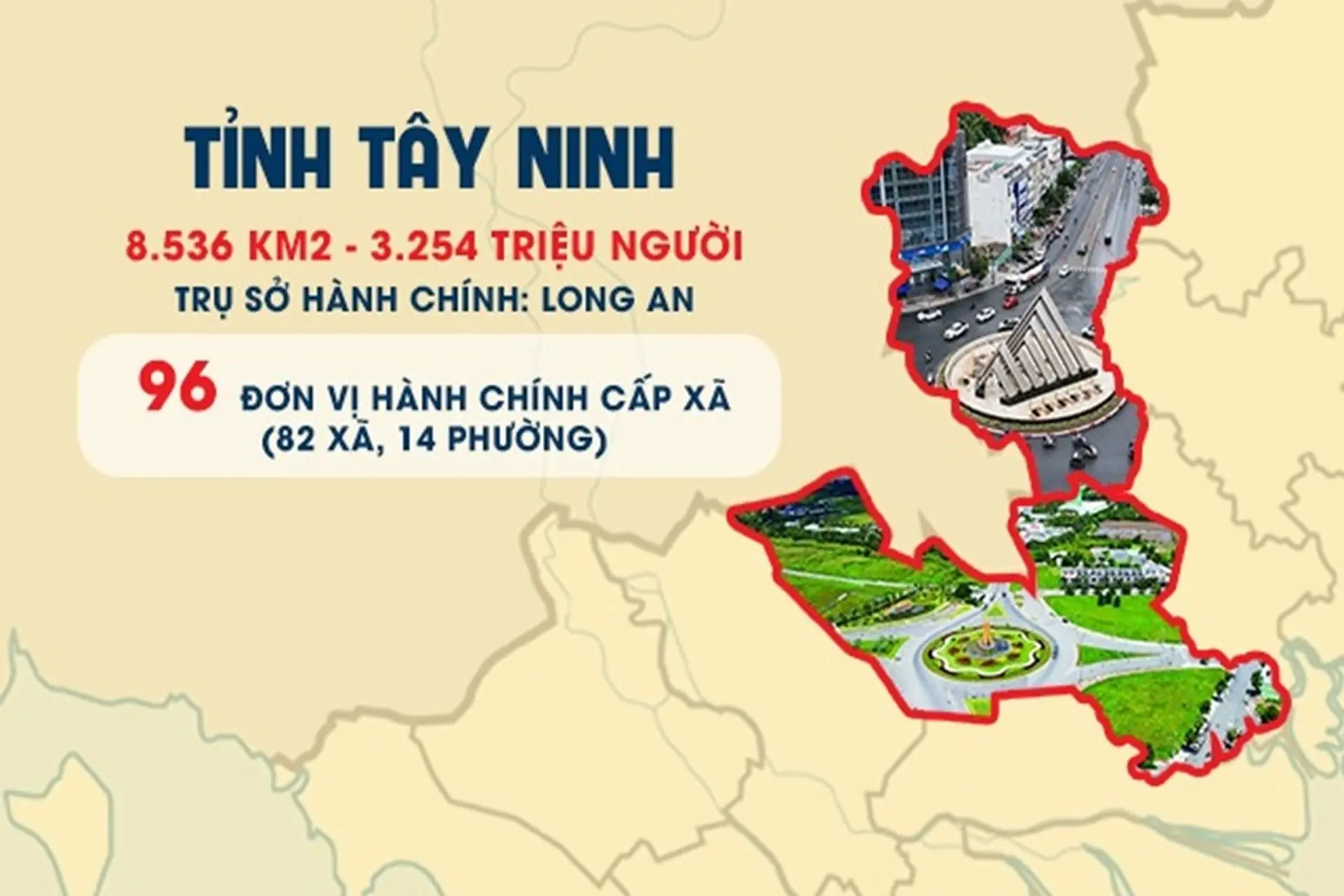 Chi tiết danh sách 96 xã, phường mới của Tây Ninh sau sáp nhập: Cơ hội phát triển từ tái cấu trúc hành chính