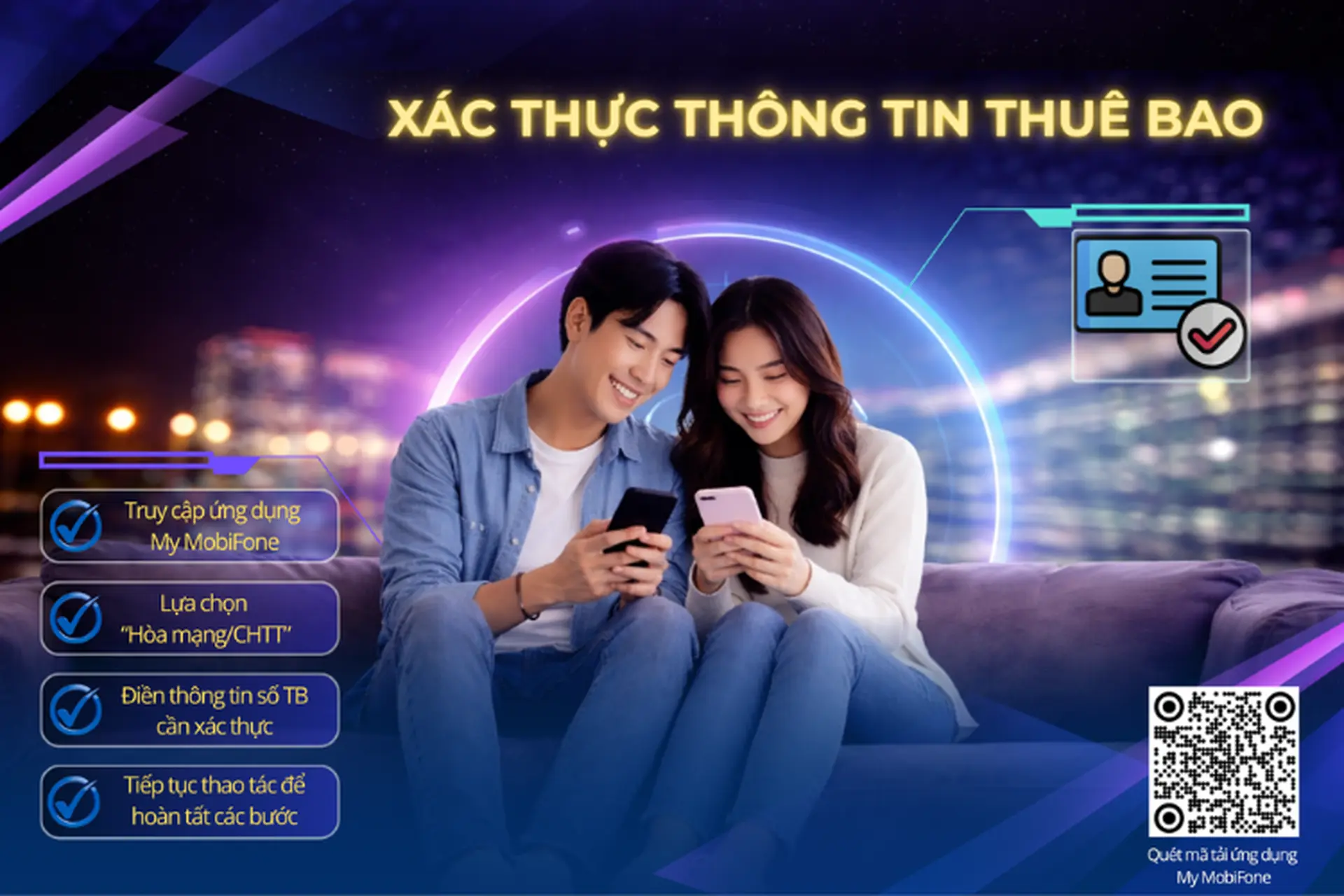 Hướng dẫn cách xác thực thông tin thuê bao MobiFone, đảm bảo SIM chính chủ