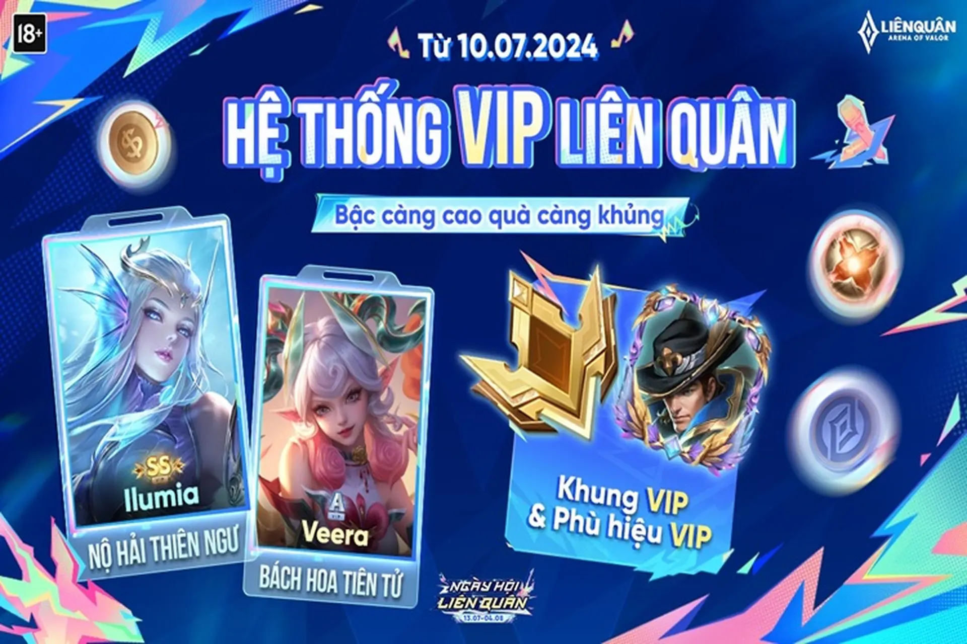 Cách xem hạng VIP và tổng số quân huy đã nạp trong Liên Quân Mobile ngay trong game để biết ưu đãi của bạn