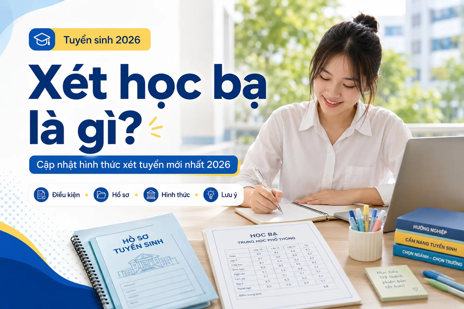 Xét học bạ là gì? Cập nhật hình thức xét tuyển mới nhất 2026