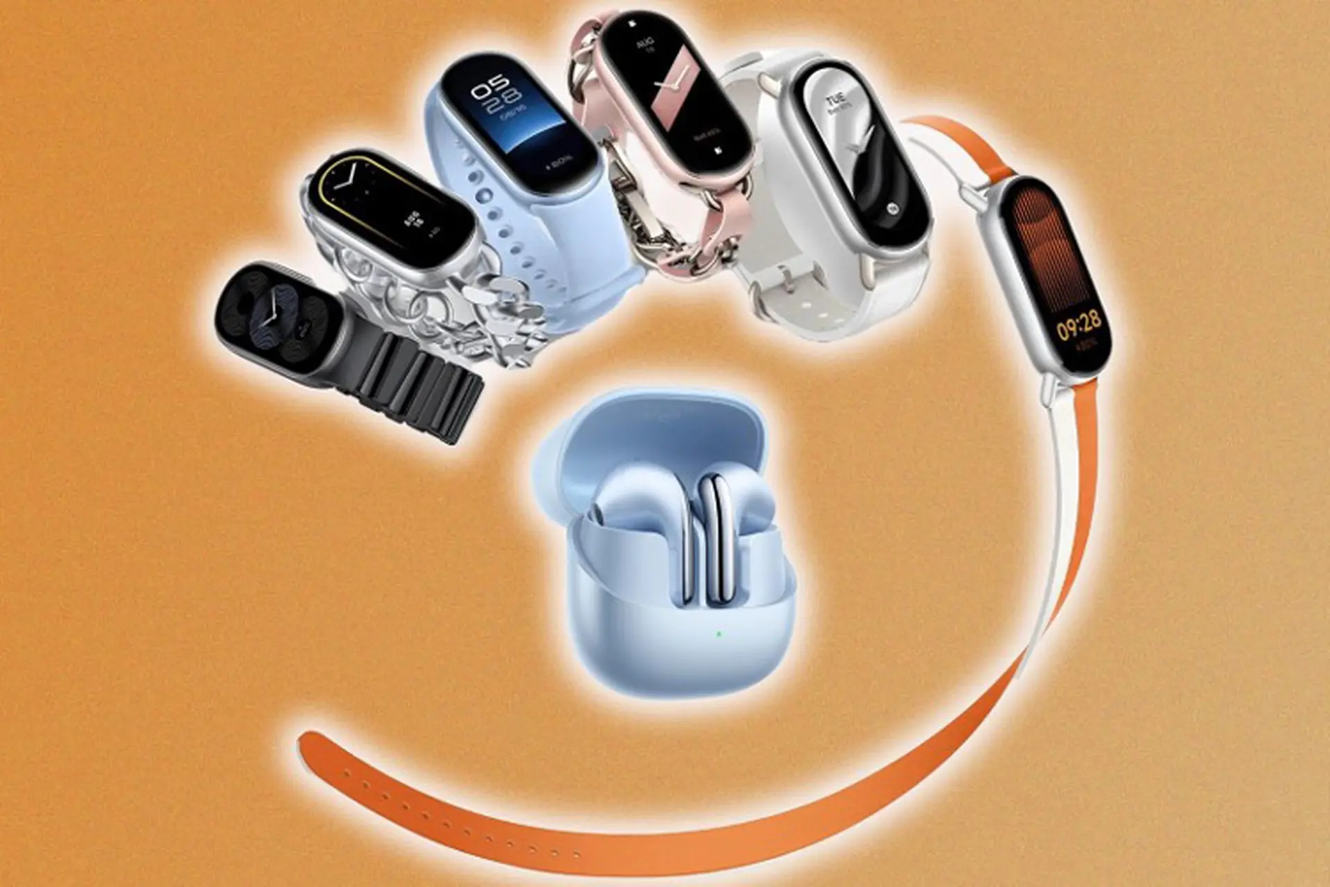 Vòng đeo tay thông minh Xiaomi Band 9 và tai nghe Xiaomi Buds 5 phiên bản quốc tế ra mắt