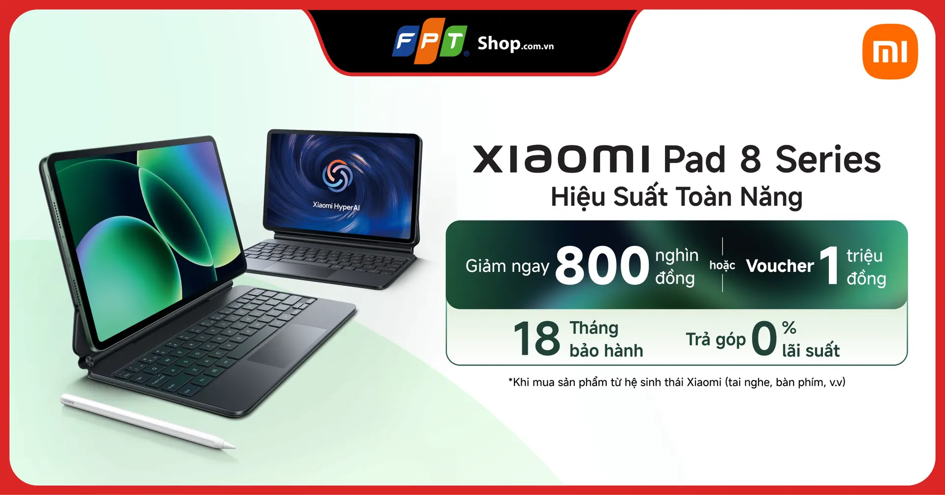 Xiaomi Redmi Pad 8 Series ưu đãi đến 1.000.000 đồng