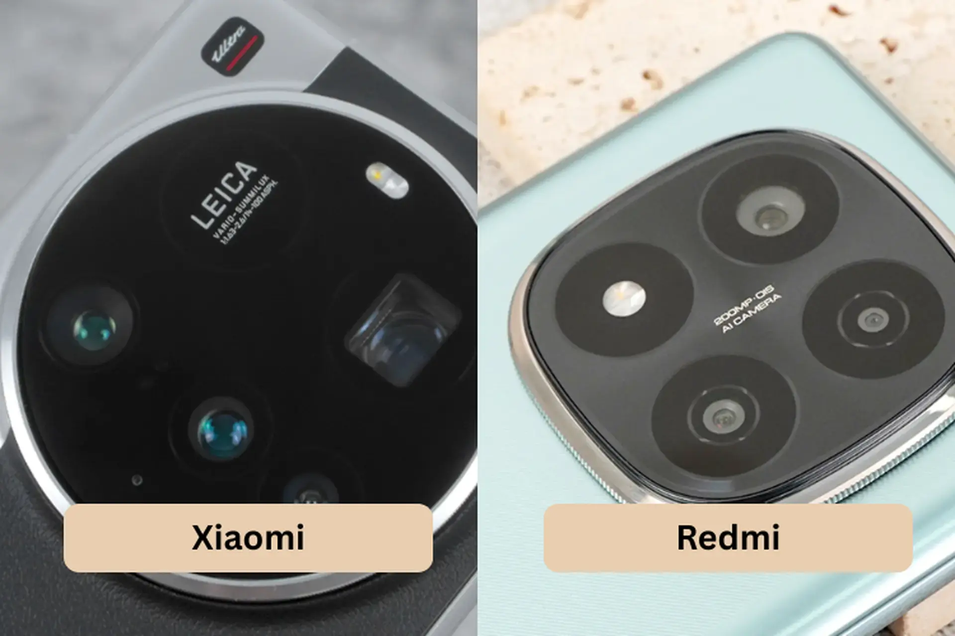 Xiaomi và Redmi có giống nhau không? So sánh thiết kế, hiệu năng, camera và phân khúc giá