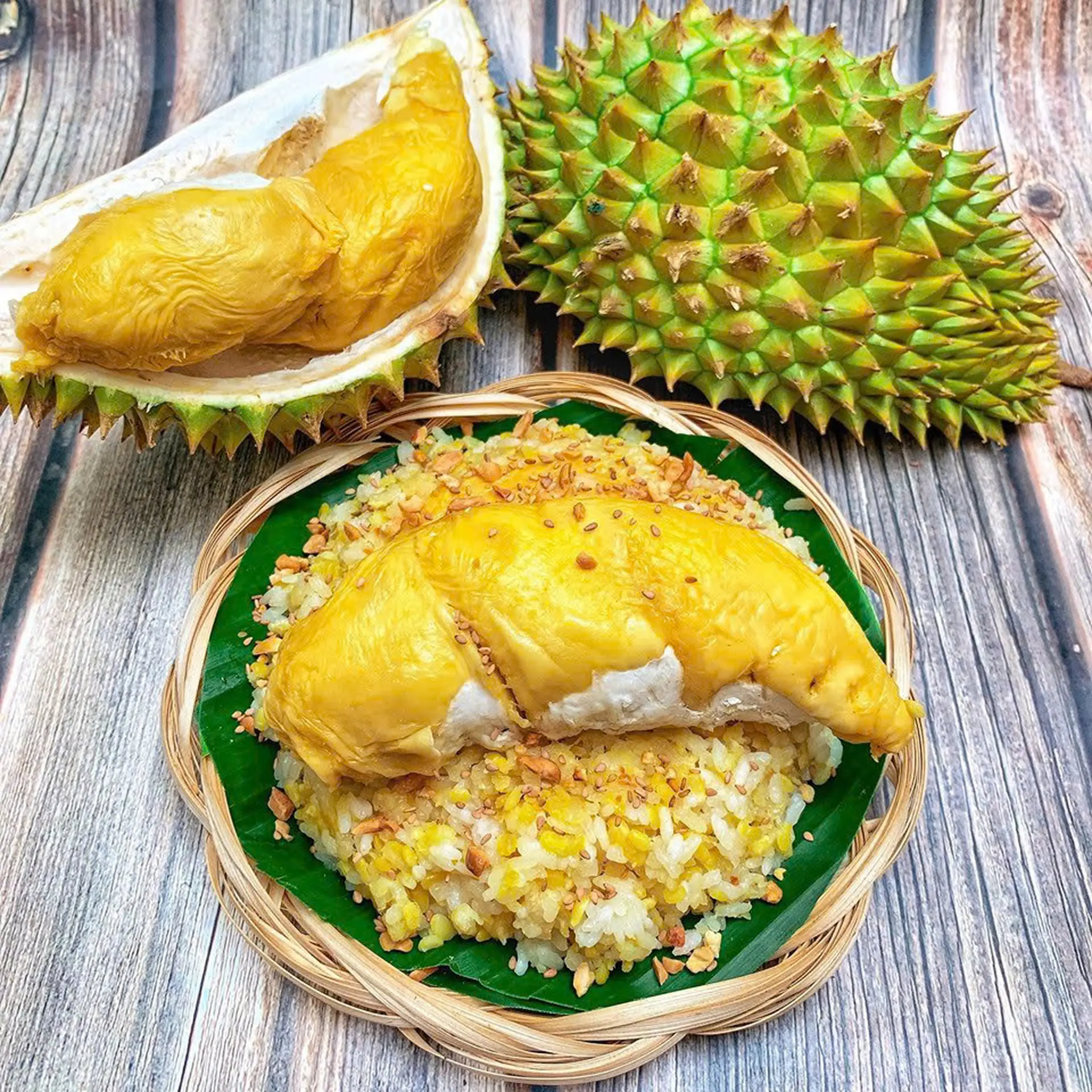 Xôi sầu riêng: Bí quyết làm xôi sầu riêng thơm ngon, béo ngậy, mềm dẻo đơn giản tại nhà