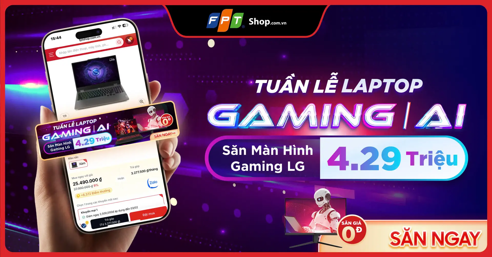 [MINIGAME] TUẦN LỄ LAPTOP GAMING & AI - TRÚNG MÀN HÌNH LG