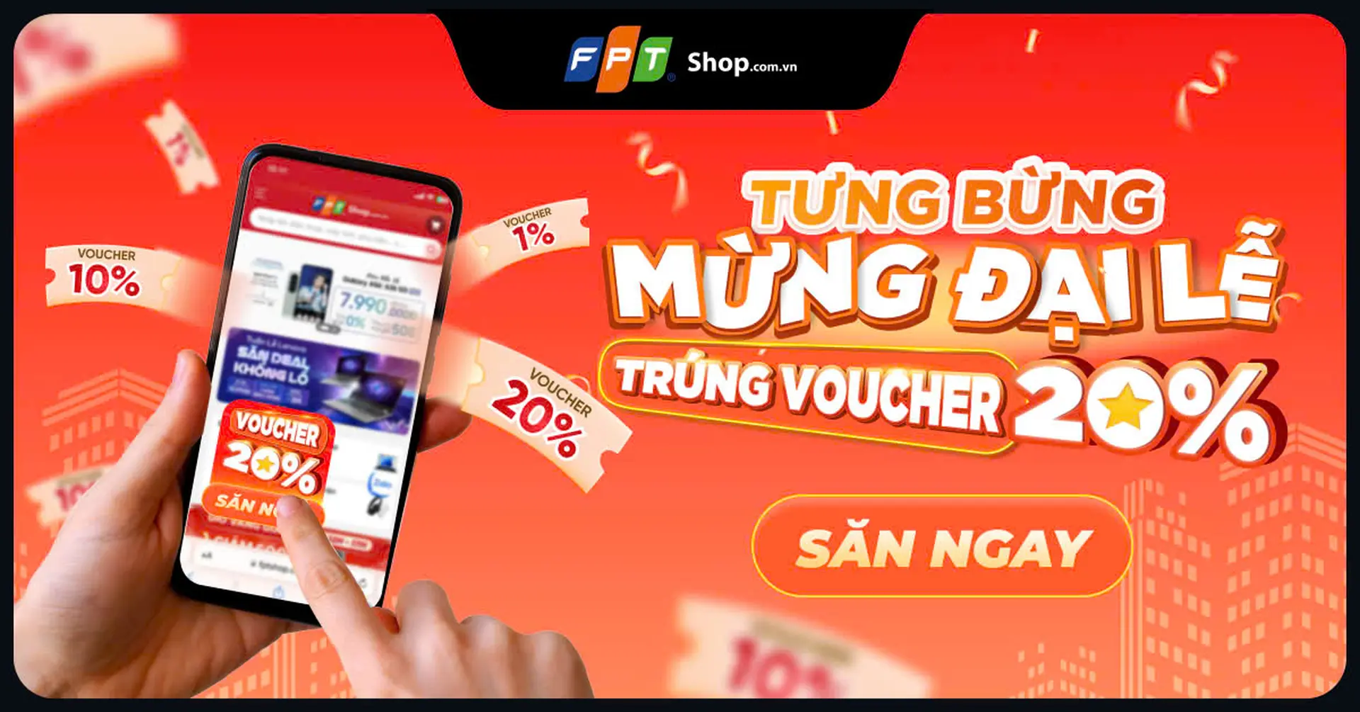 [Minigame] TƯNG BỪNG MỪNG ĐẠI LỄ TRÚNG VOUCHER 20%