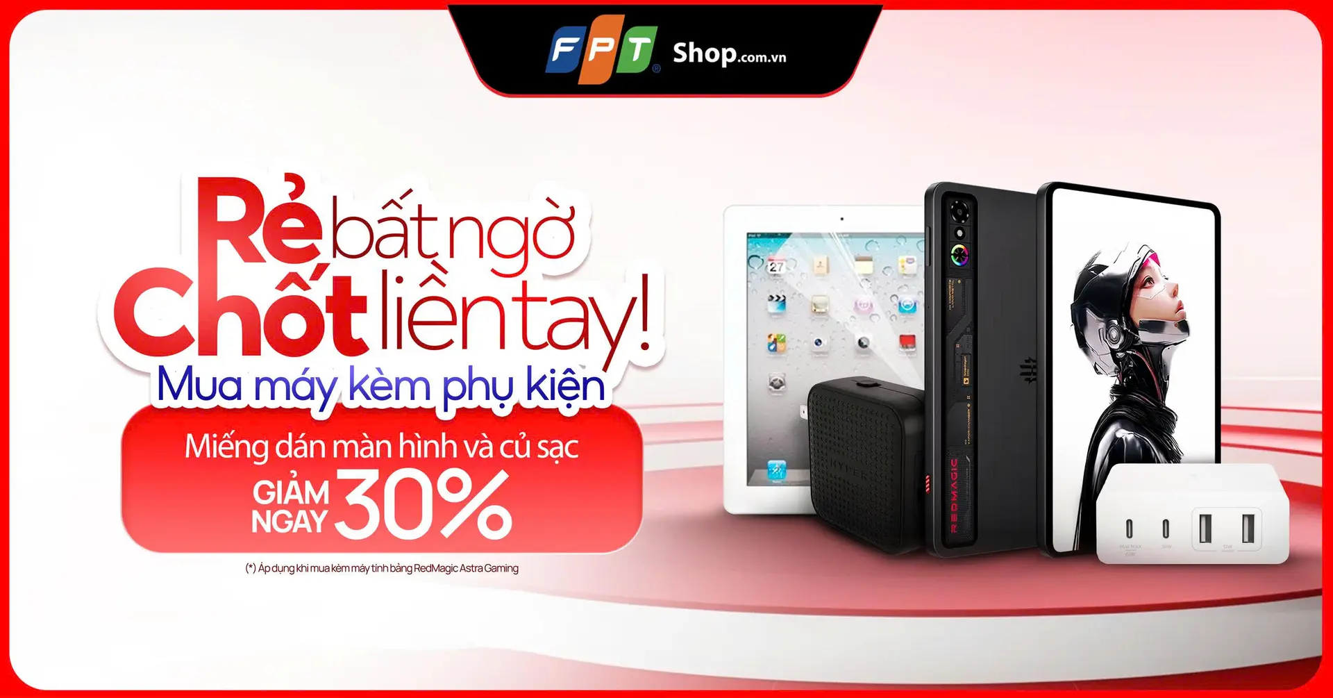 Giảm 30% phụ kiện mua kèm RedMagic Astra Gaming
