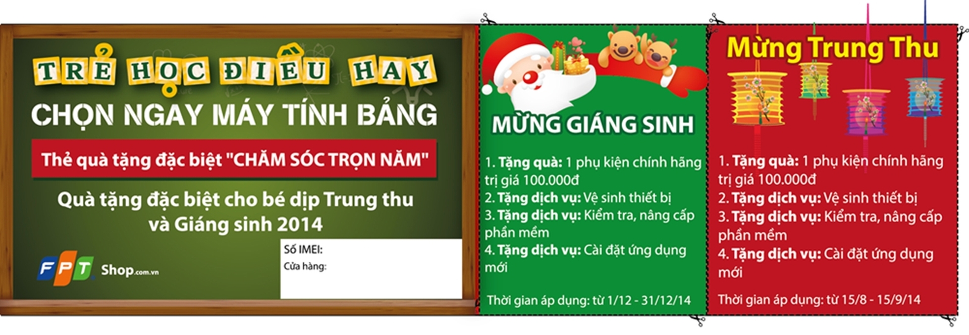 FPT Shop triển khai chương trình “Voucher Quà Tặng Đặc Biệt, Chăm Sóc Trọn Năm – Tablet For Kids”
