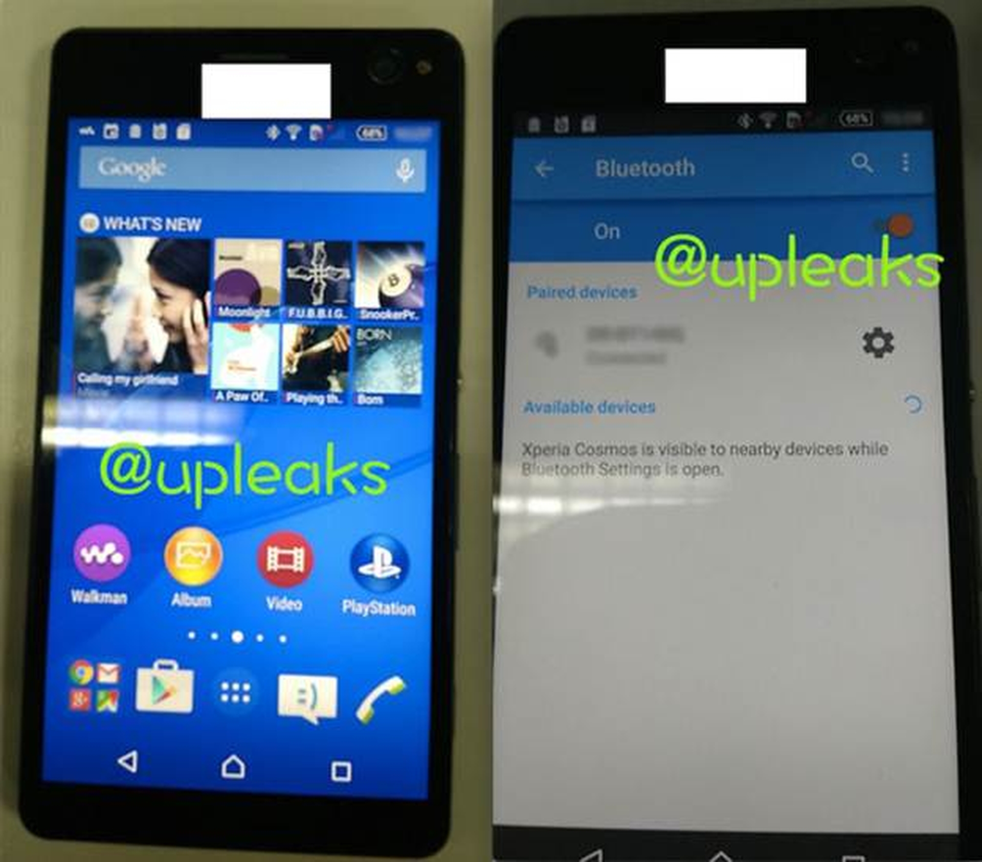 Rò rỉ Xperia Cosmos smartphone selfie với đèn flash trước.