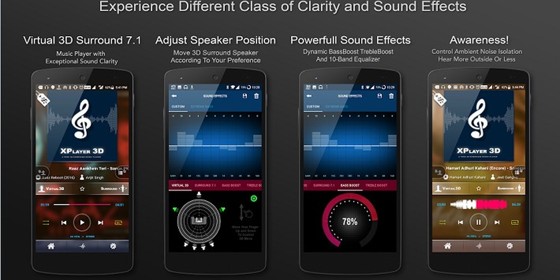 Tạo hiệu ứng âm thanh vòm trên di động với ứng dụng 3D Surround Music Player